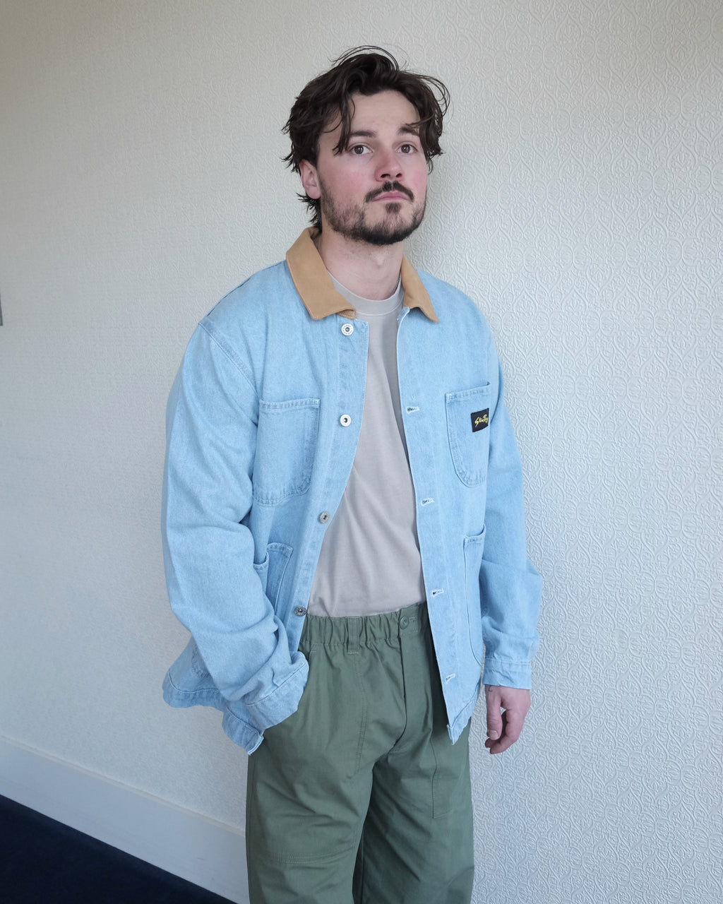 Coverall Jacket, Ice Stone Denim