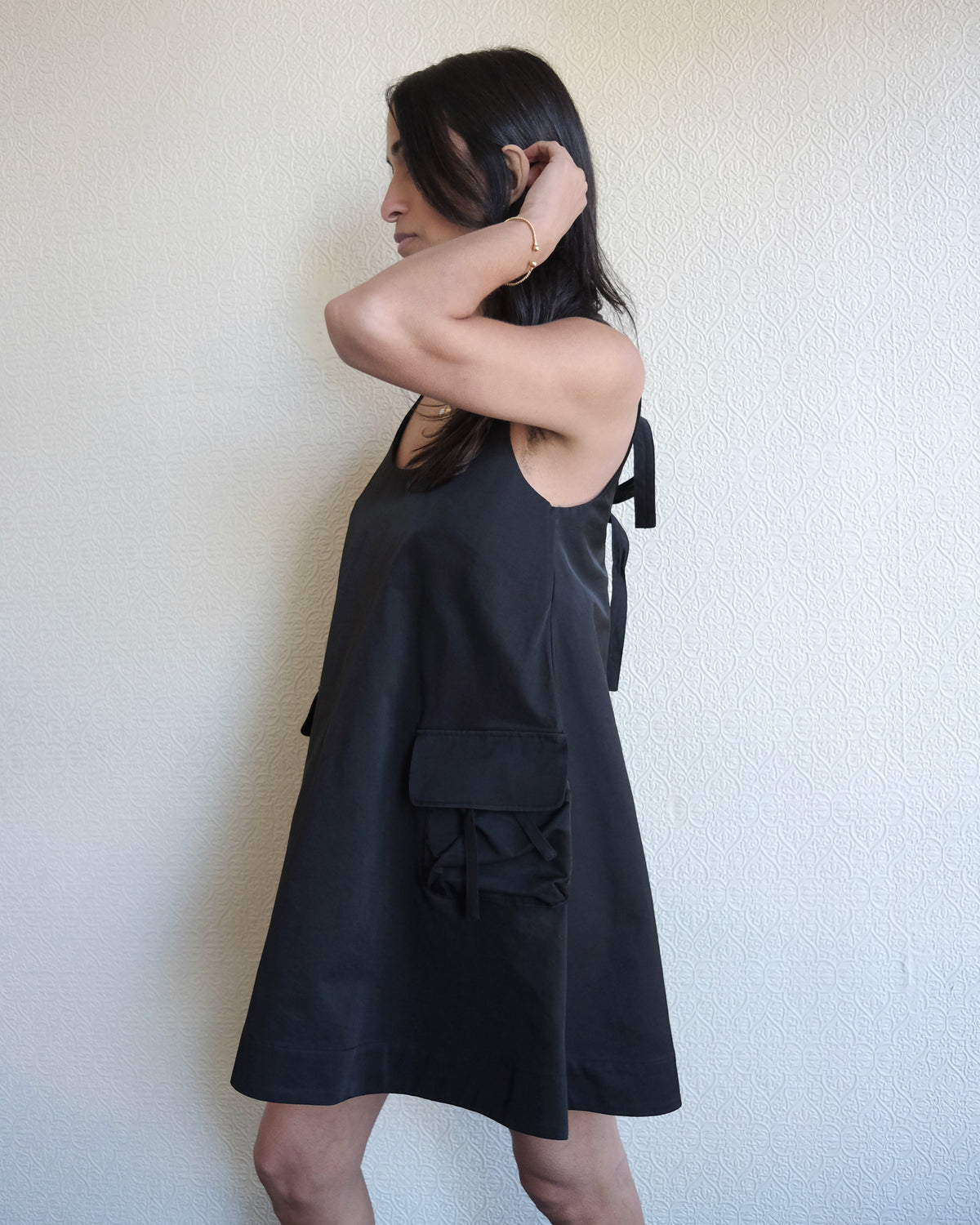 Cairo Mini Dress, Black