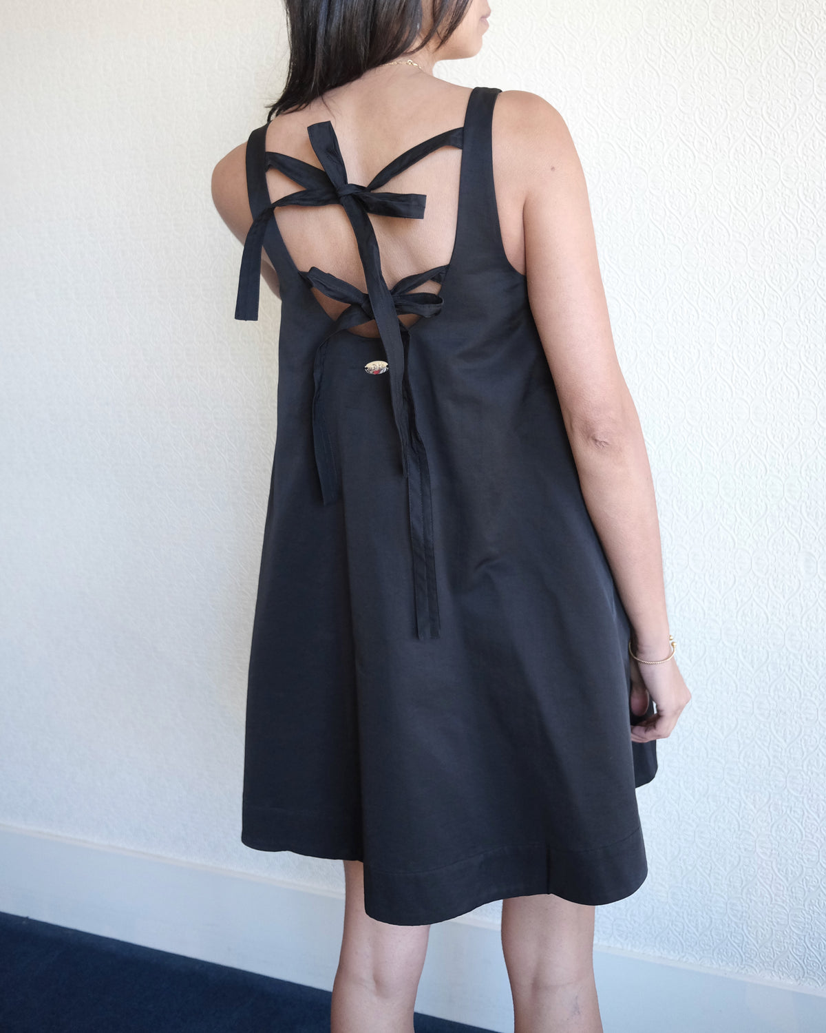 Cairo Mini Dress, Black