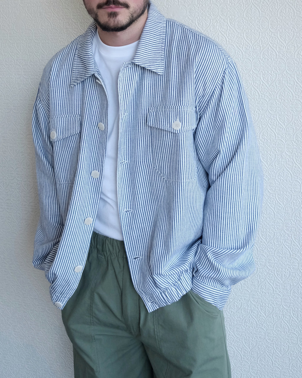 Silva Jacket, Blue Stripe