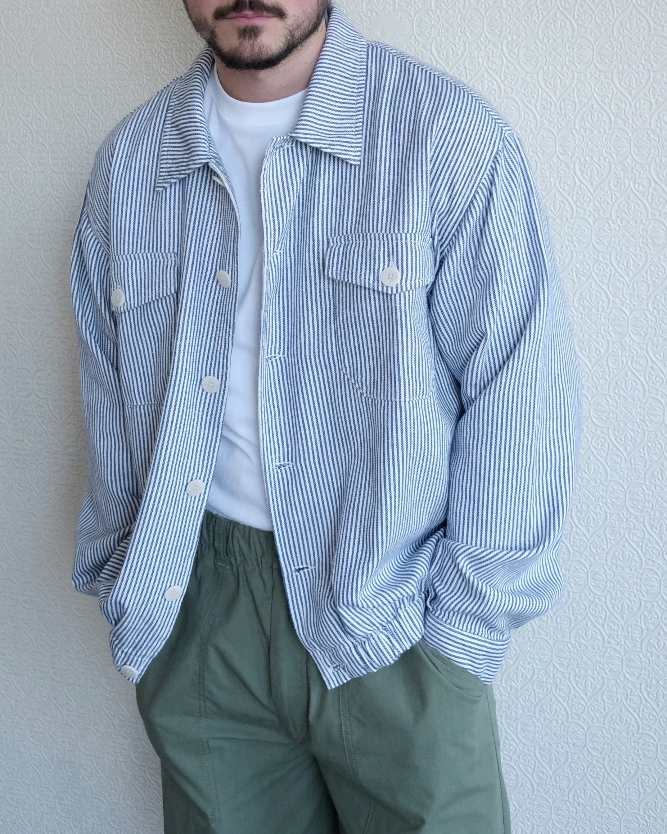 Silva Jacket, Blue Stripe