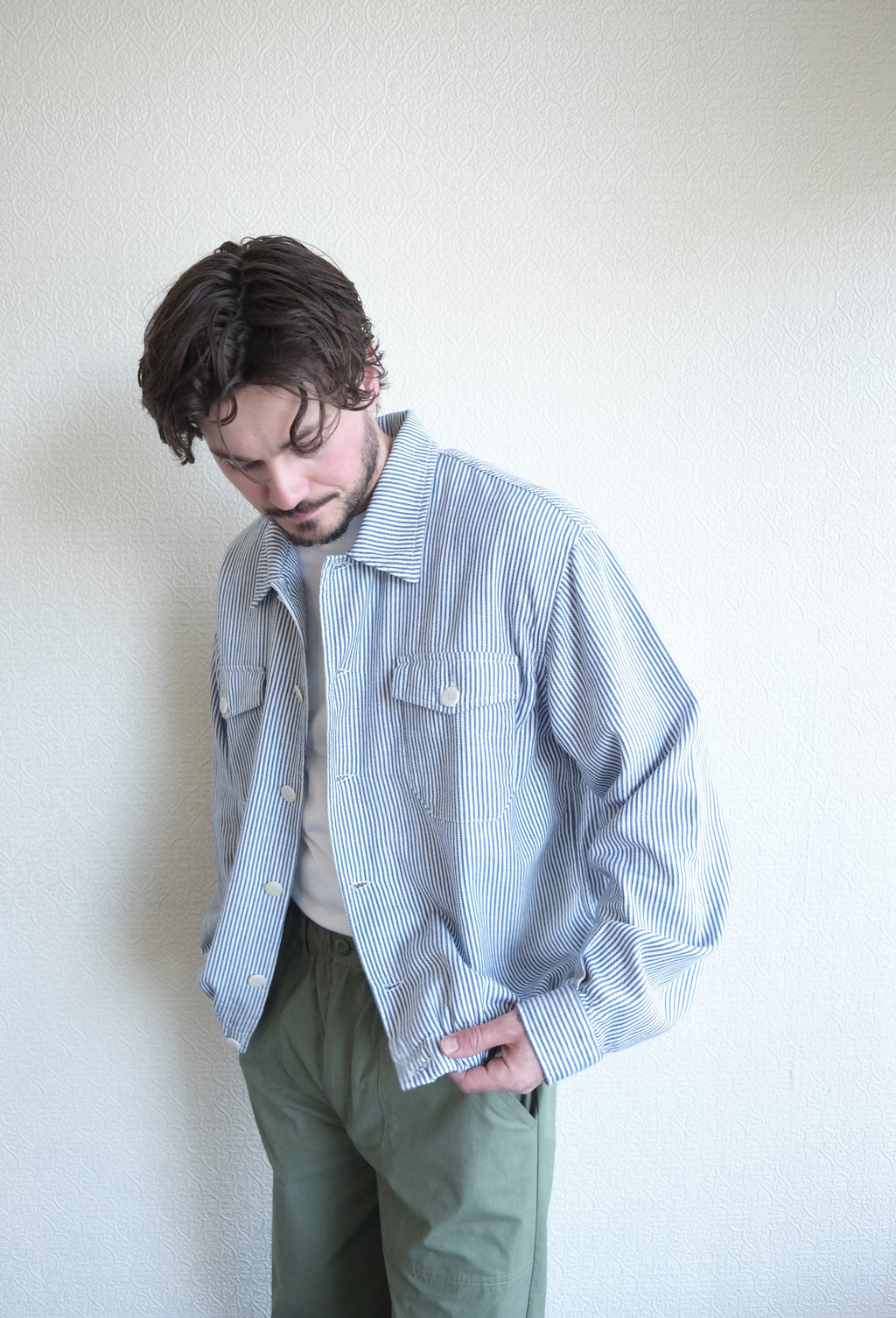 Silva Jacket, Blue Stripe