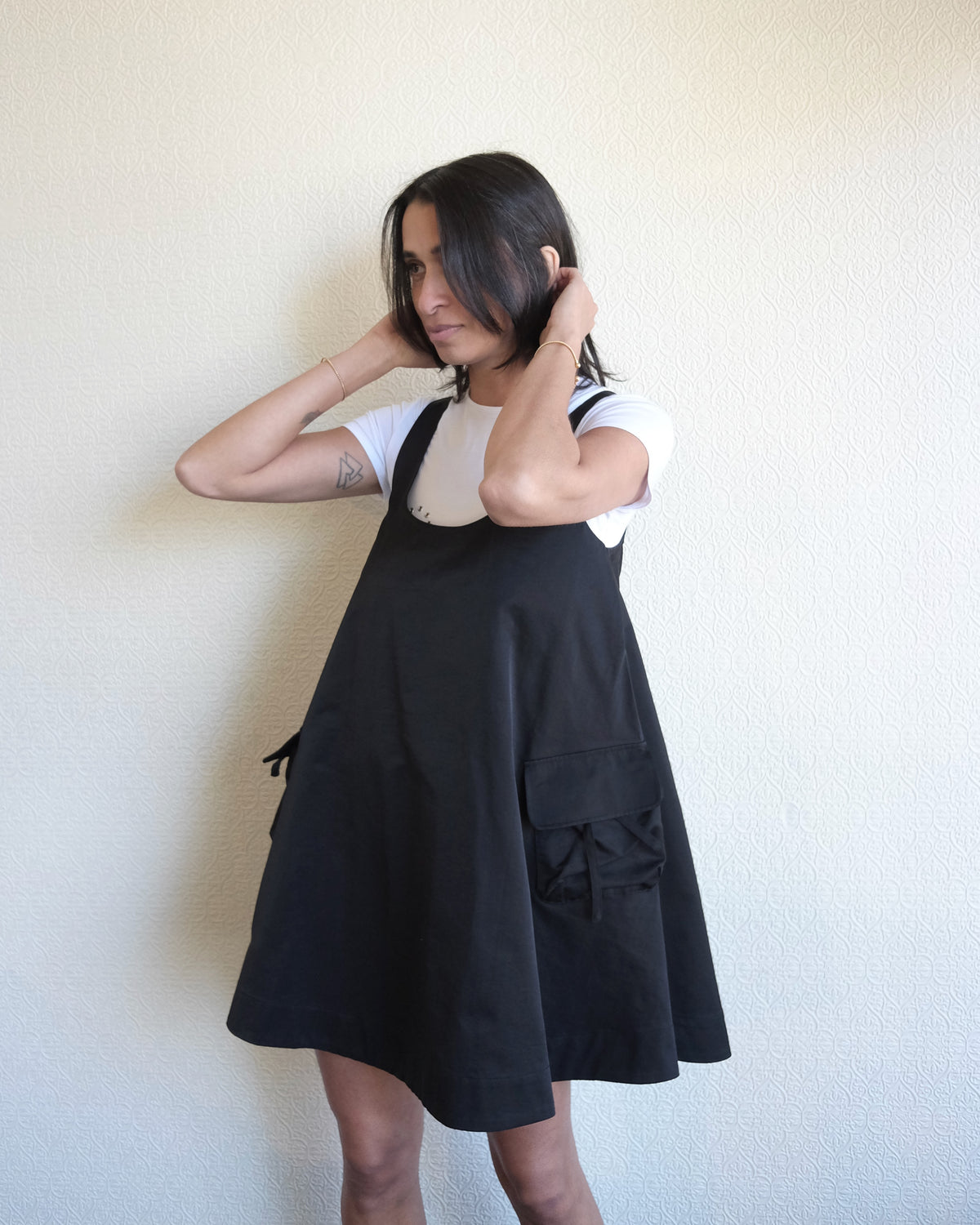 Cairo Mini Dress, Black