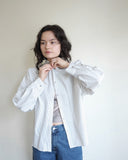 Robbie Shirt, White Pencil Stripe
