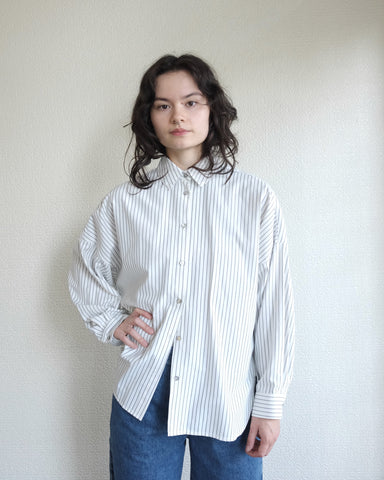 Robbie Shirt, White Pencil Stripe