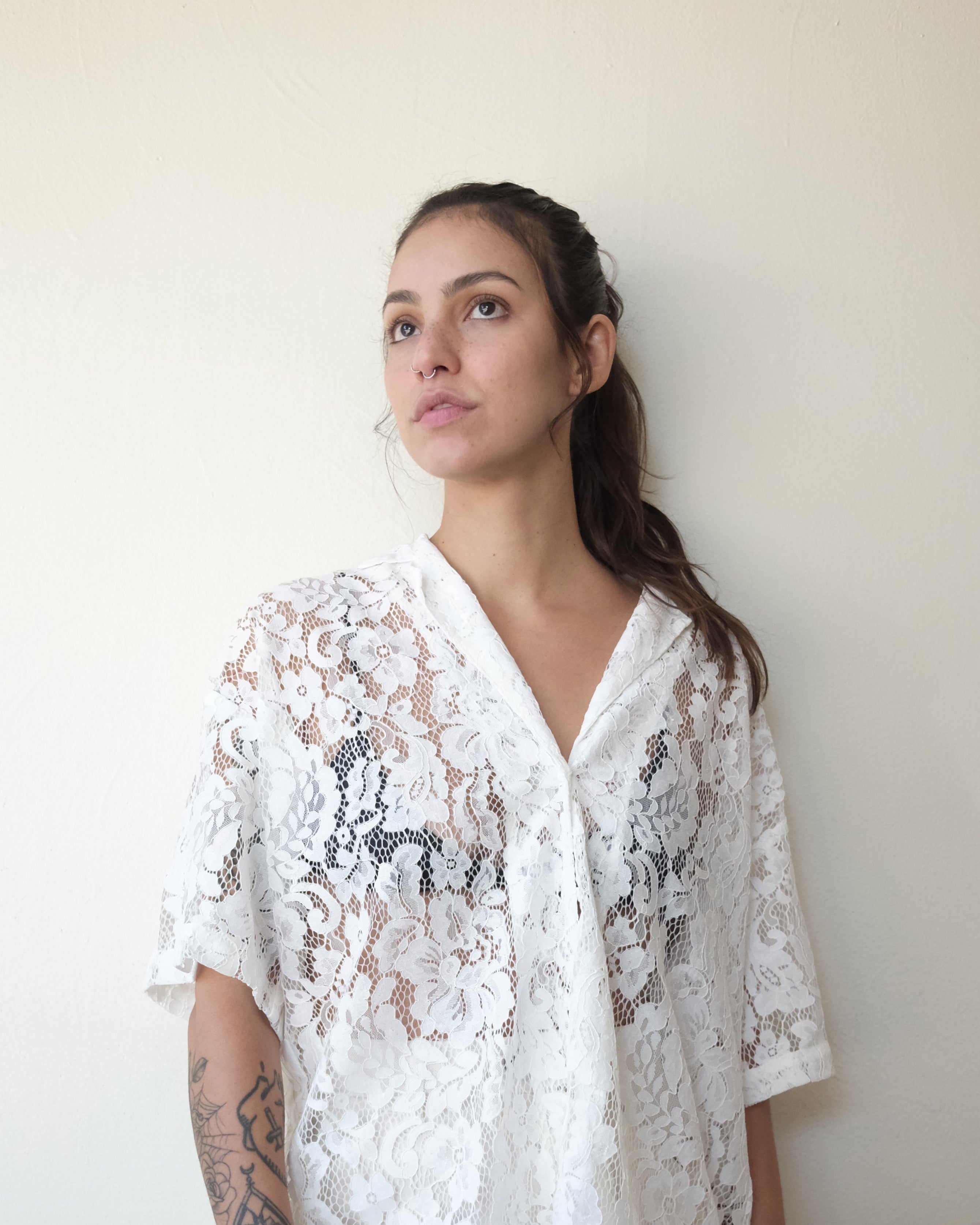 Romeo Top, Lanai White Lace