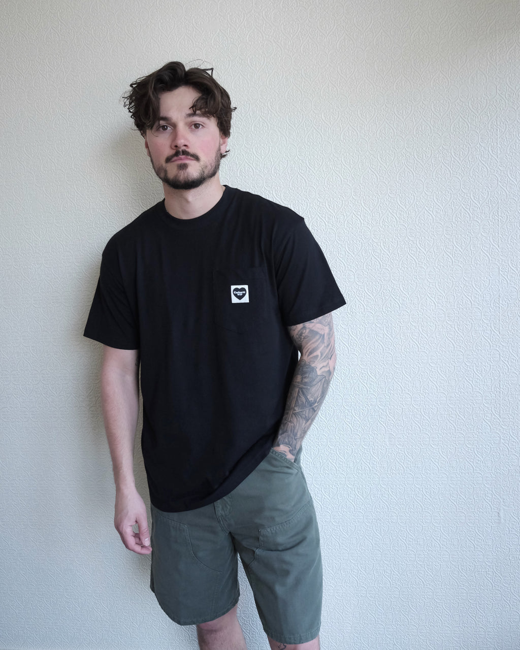 Pocket Heart Tee, Black
