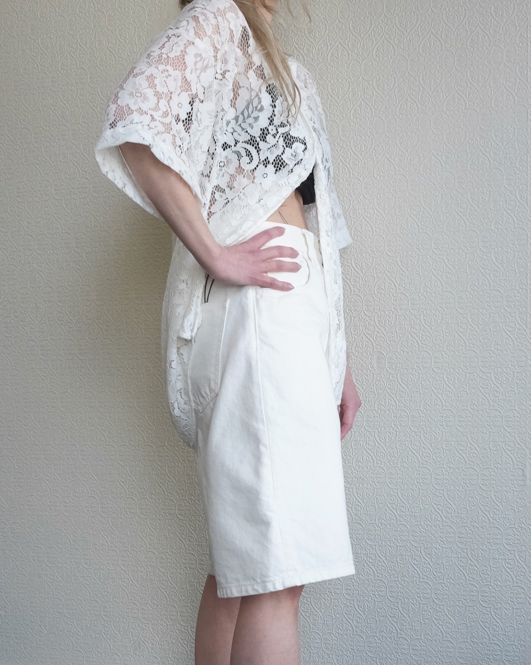 Brandon Shorts, Rinsed White