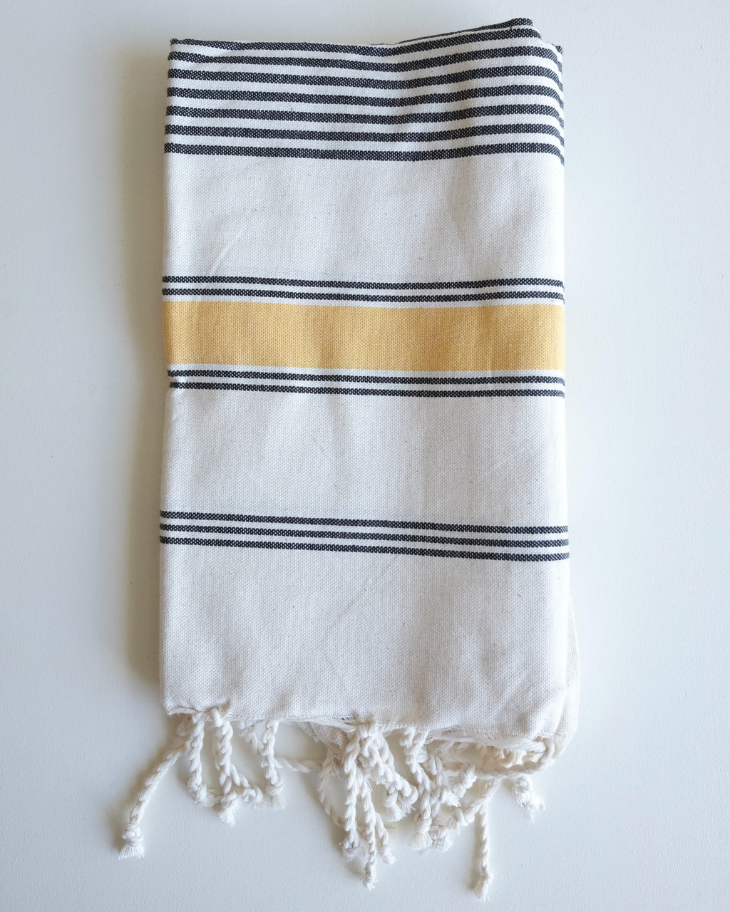 Turkish Beach Towel, Yellow and Black