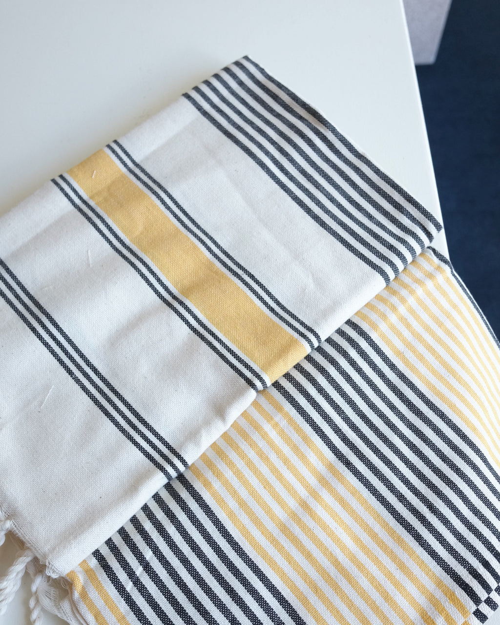 Turkish Beach Towel, Yellow and Black