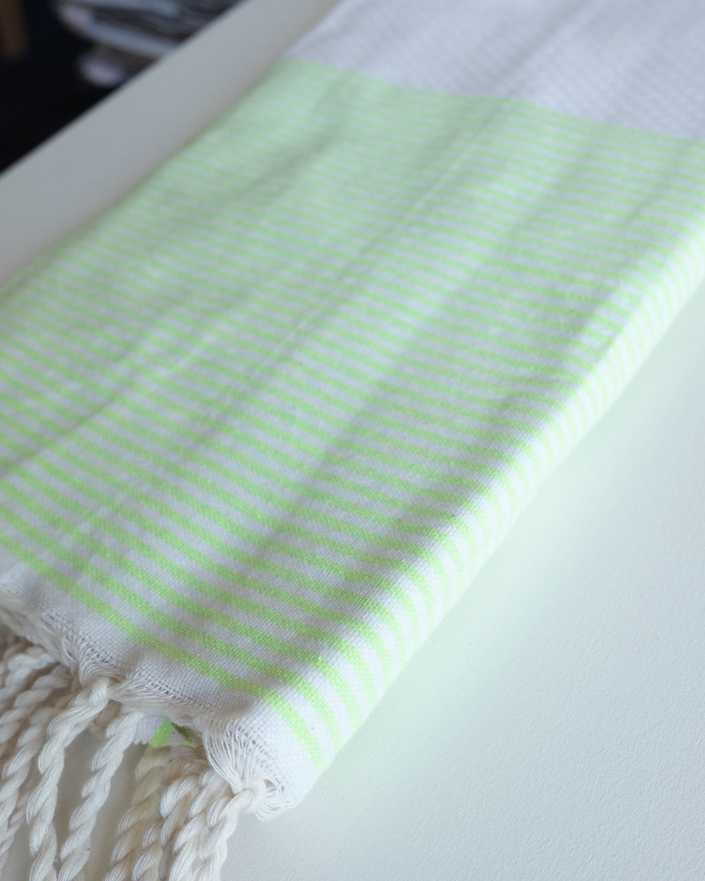 Turkish Beach Towel, Lime Green