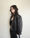 Cropped Military Liner, Black