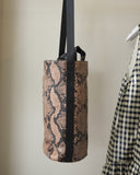 Balestriere Tote, Latte Snake Print