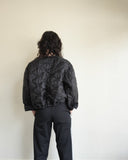 Cropped Military Liner, Black