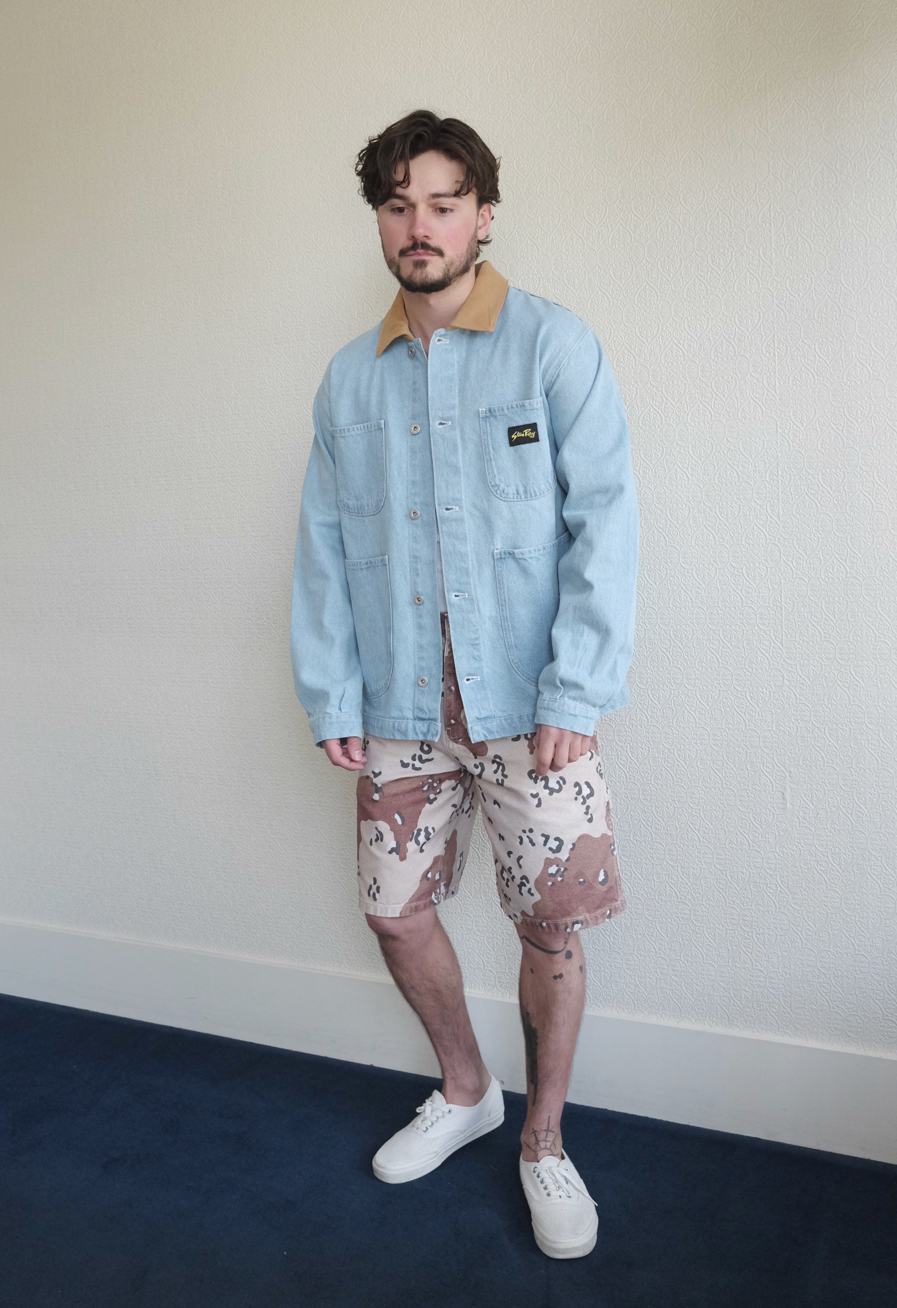 Coverall Jacket, Ice Stone Denim