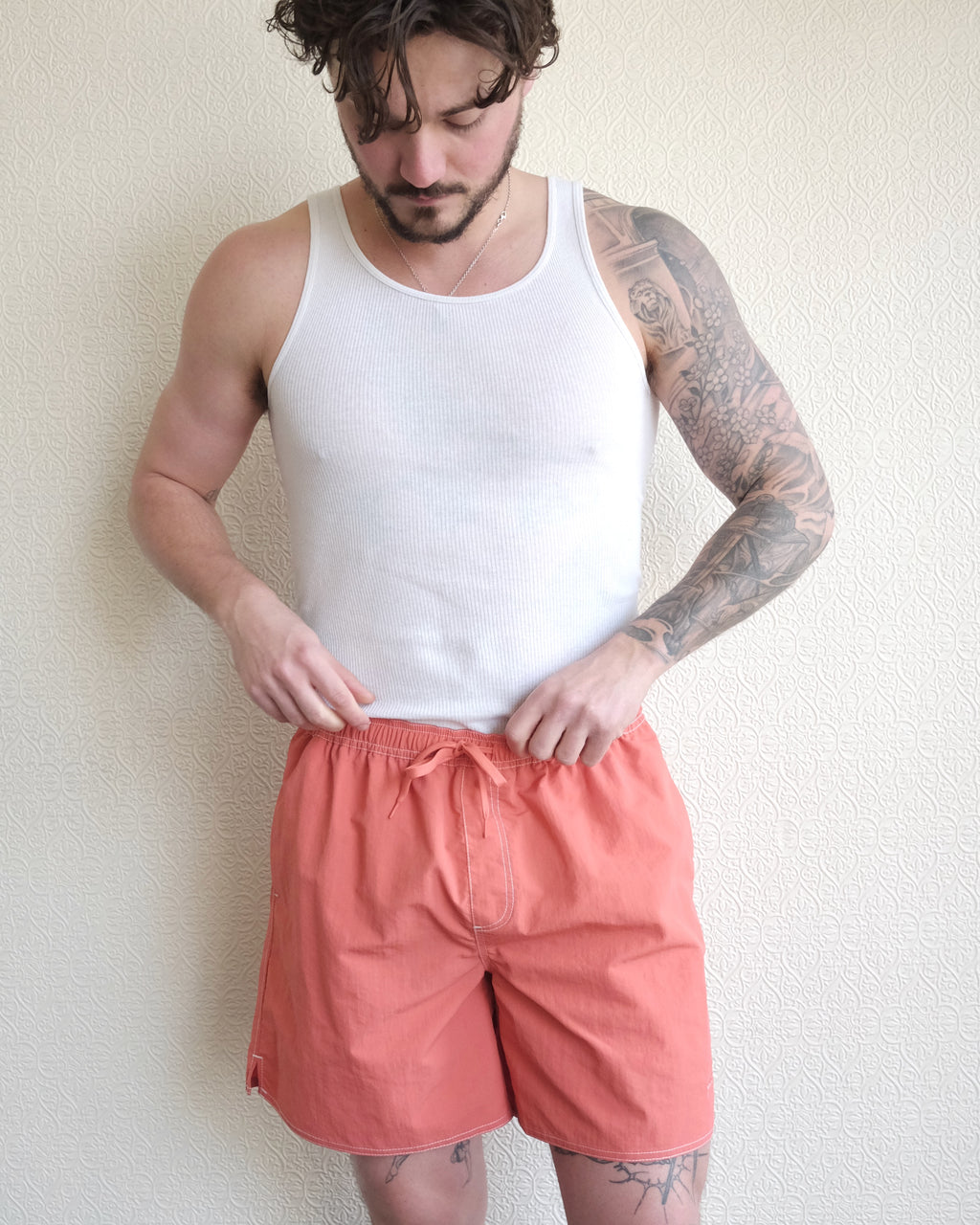 Miki Swim Short, Coral