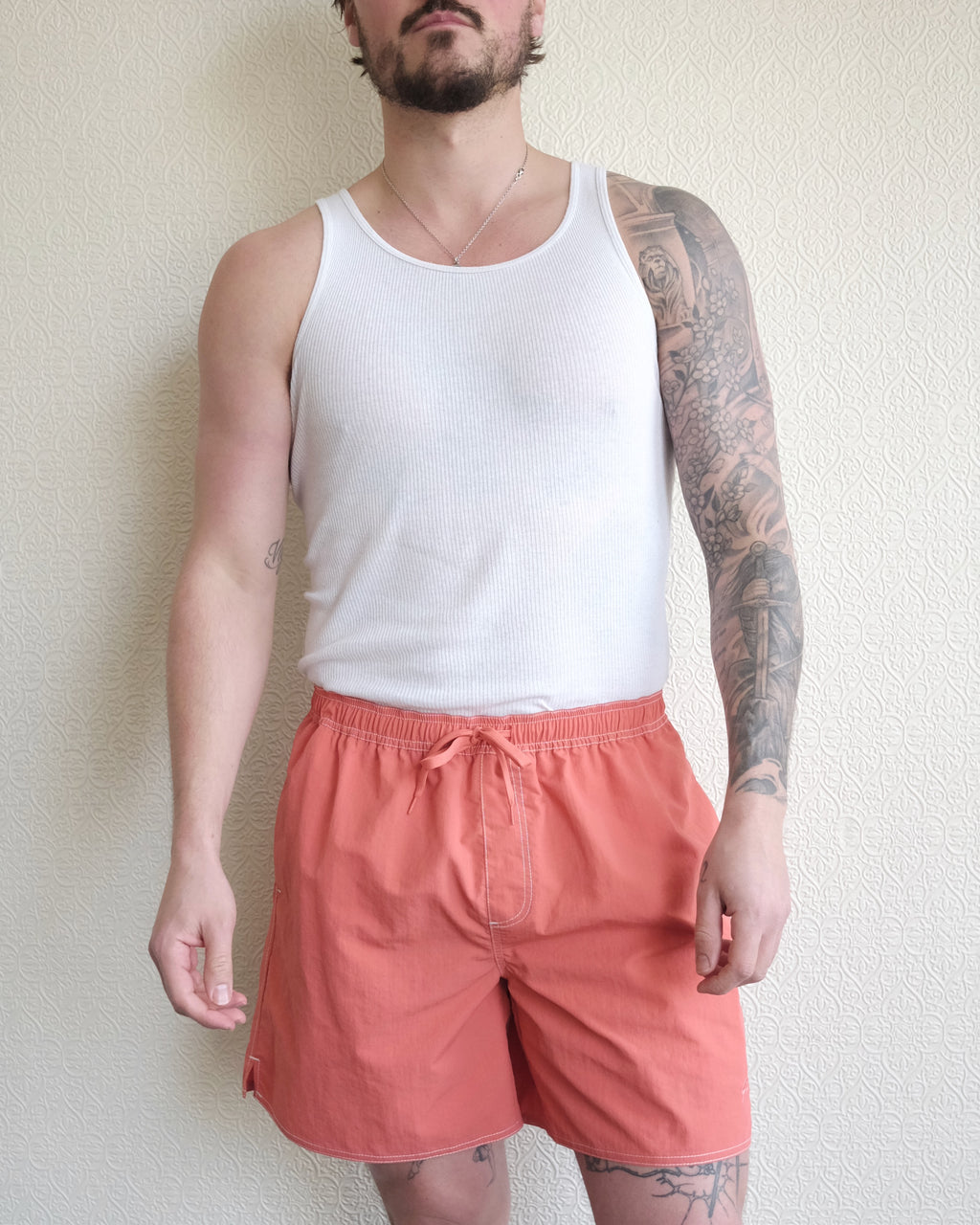 Miki Swim Short, Coral