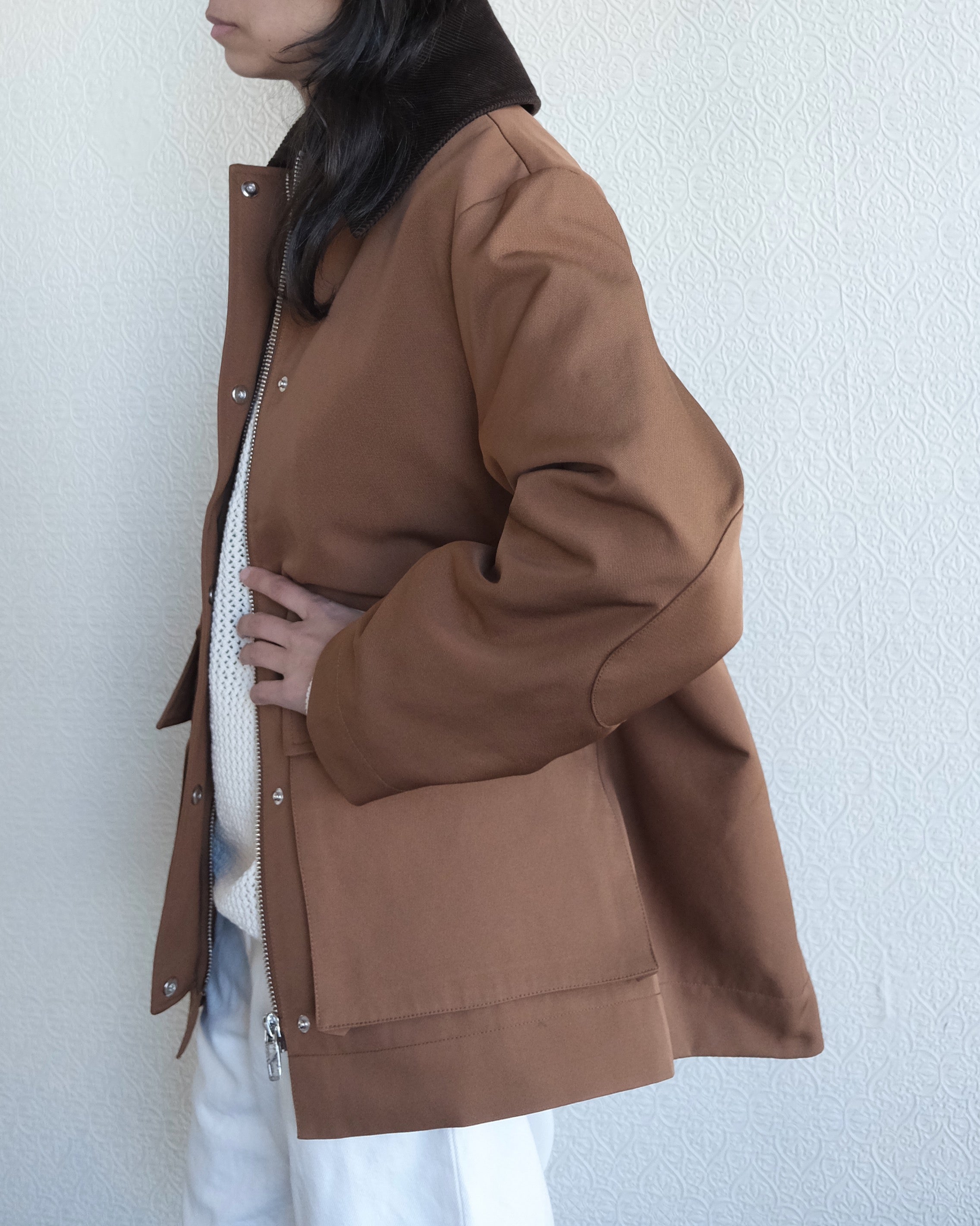 Twill Jacket, Brown Twill