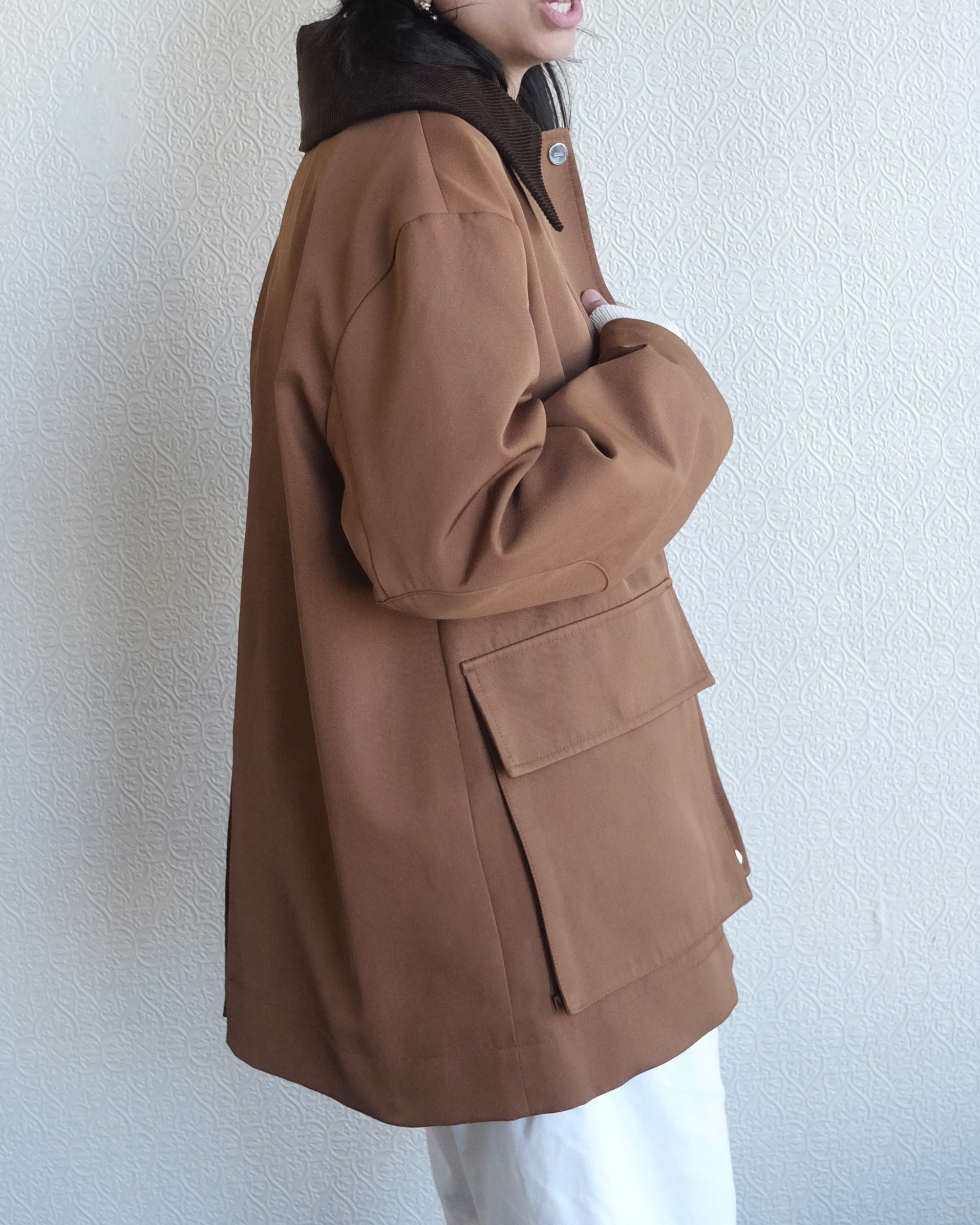 Twill Jacket, Brown Twill
