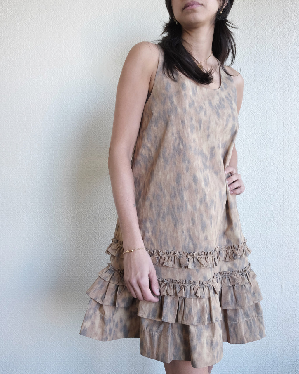 Ruffle Hem Dress, Burro