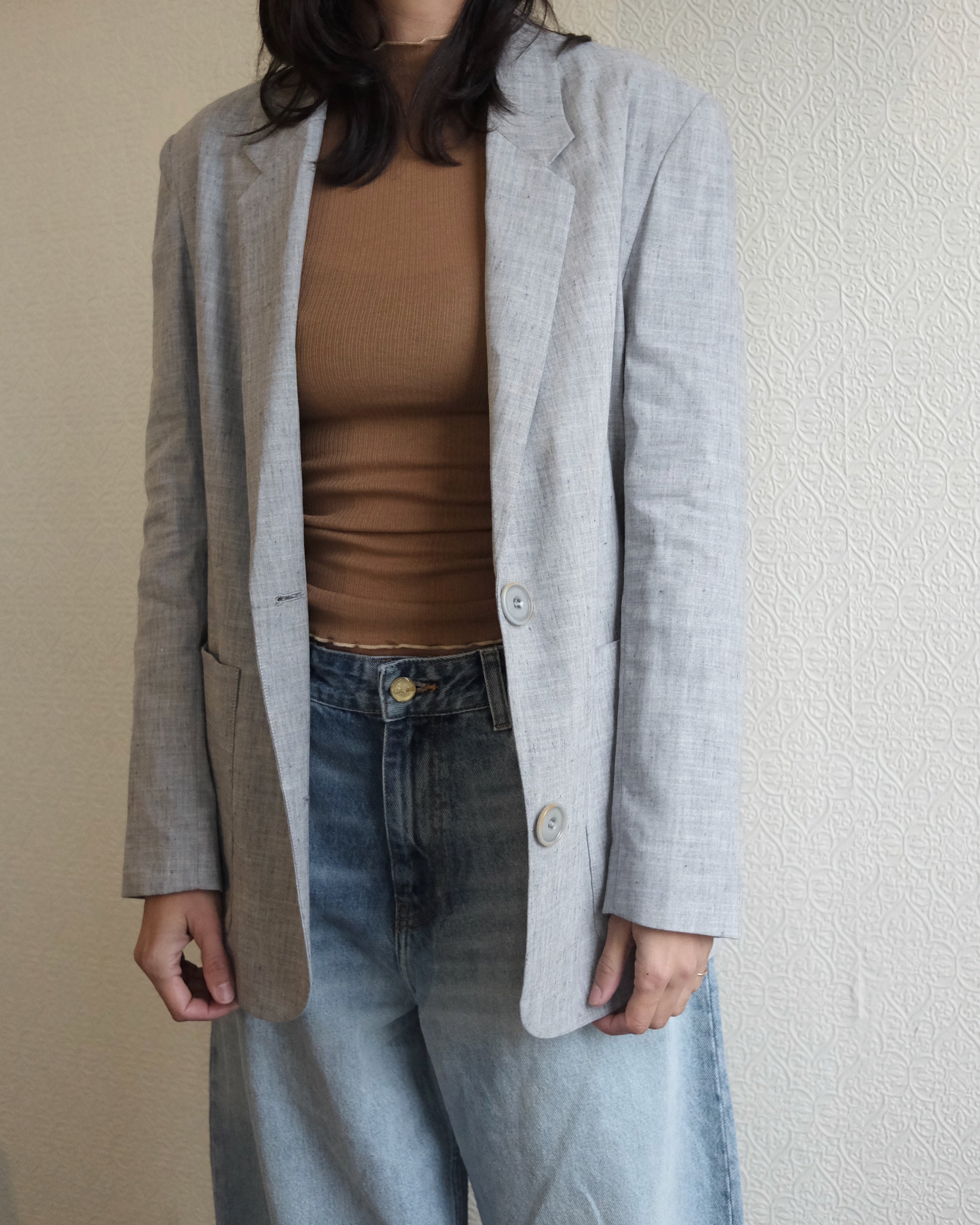 Fan Blazer, Grey