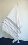 Turkish Beach Towel, Multi Stripes