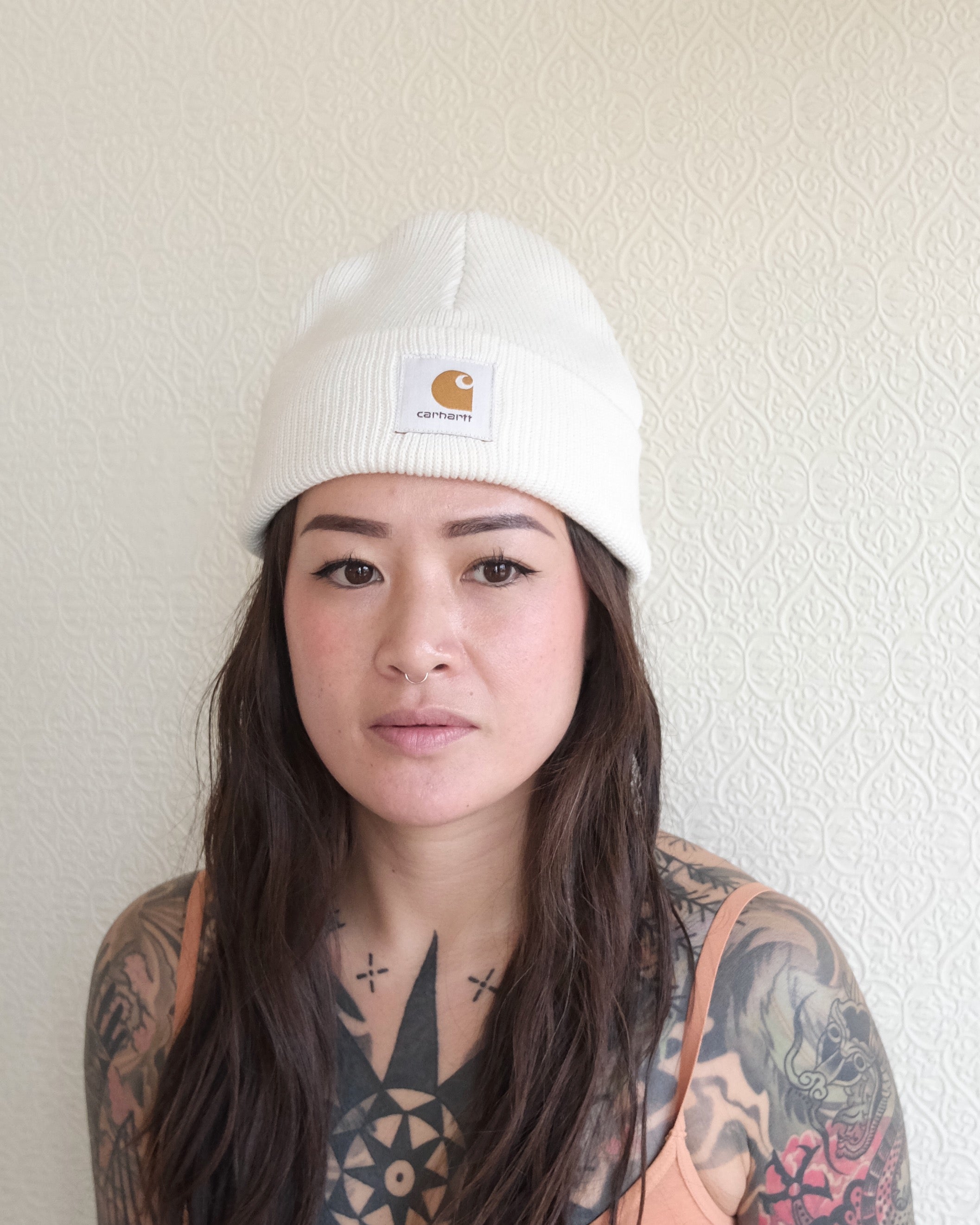 Nelson Beanie, Wax White