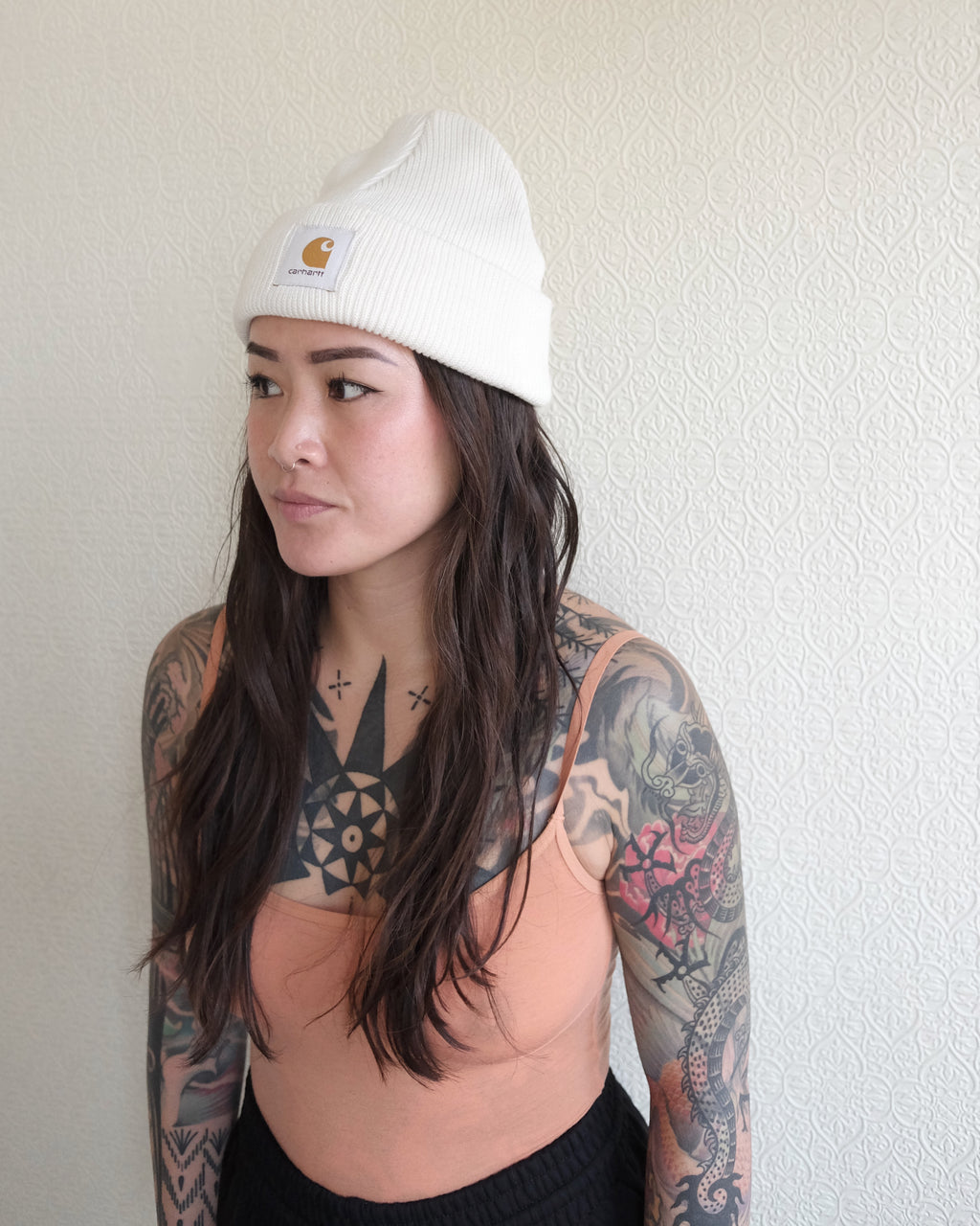 Nelson Beanie, Wax White