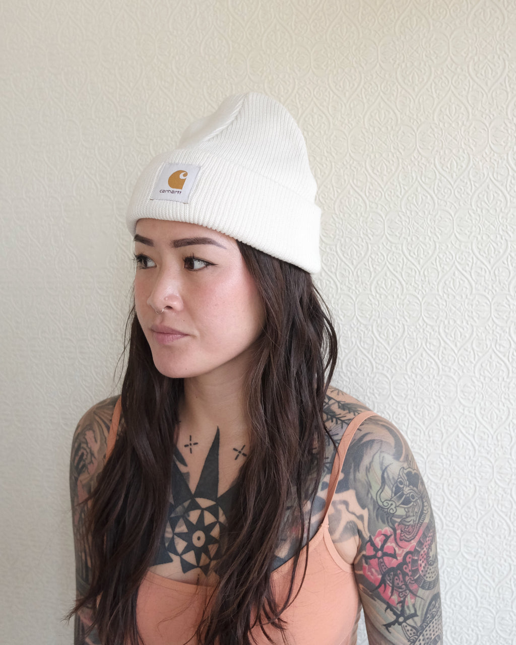 Nelson Beanie, Wax White