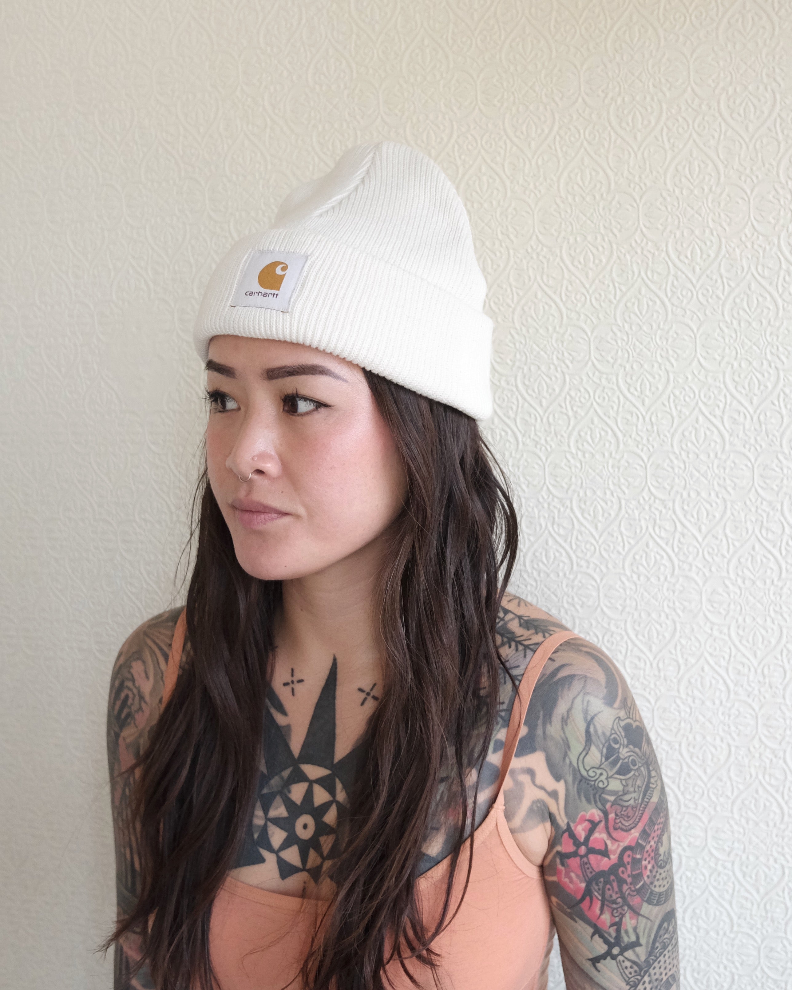 Nelson Beanie, Wax White