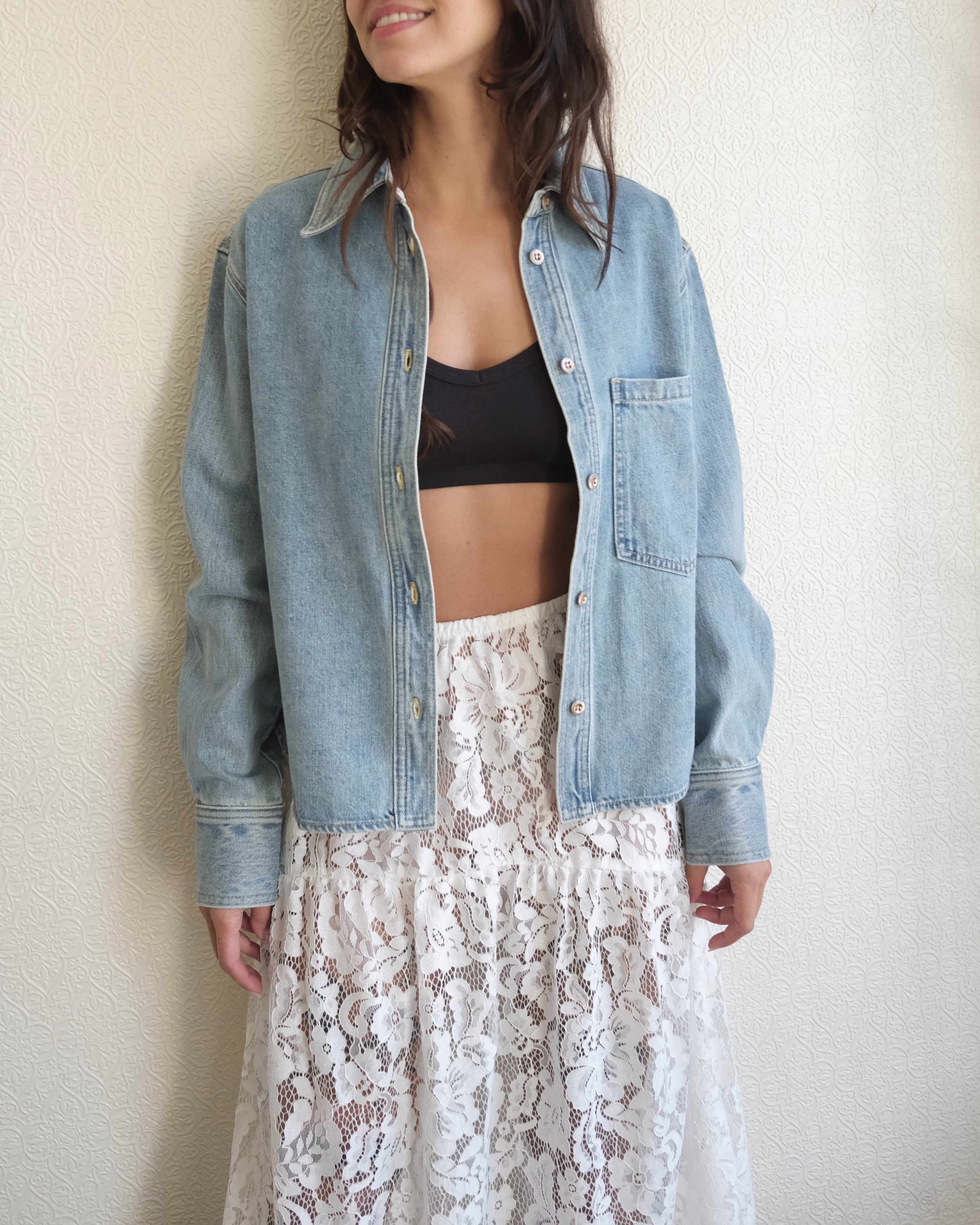 Field Skirt, Ivory Lanai Lace