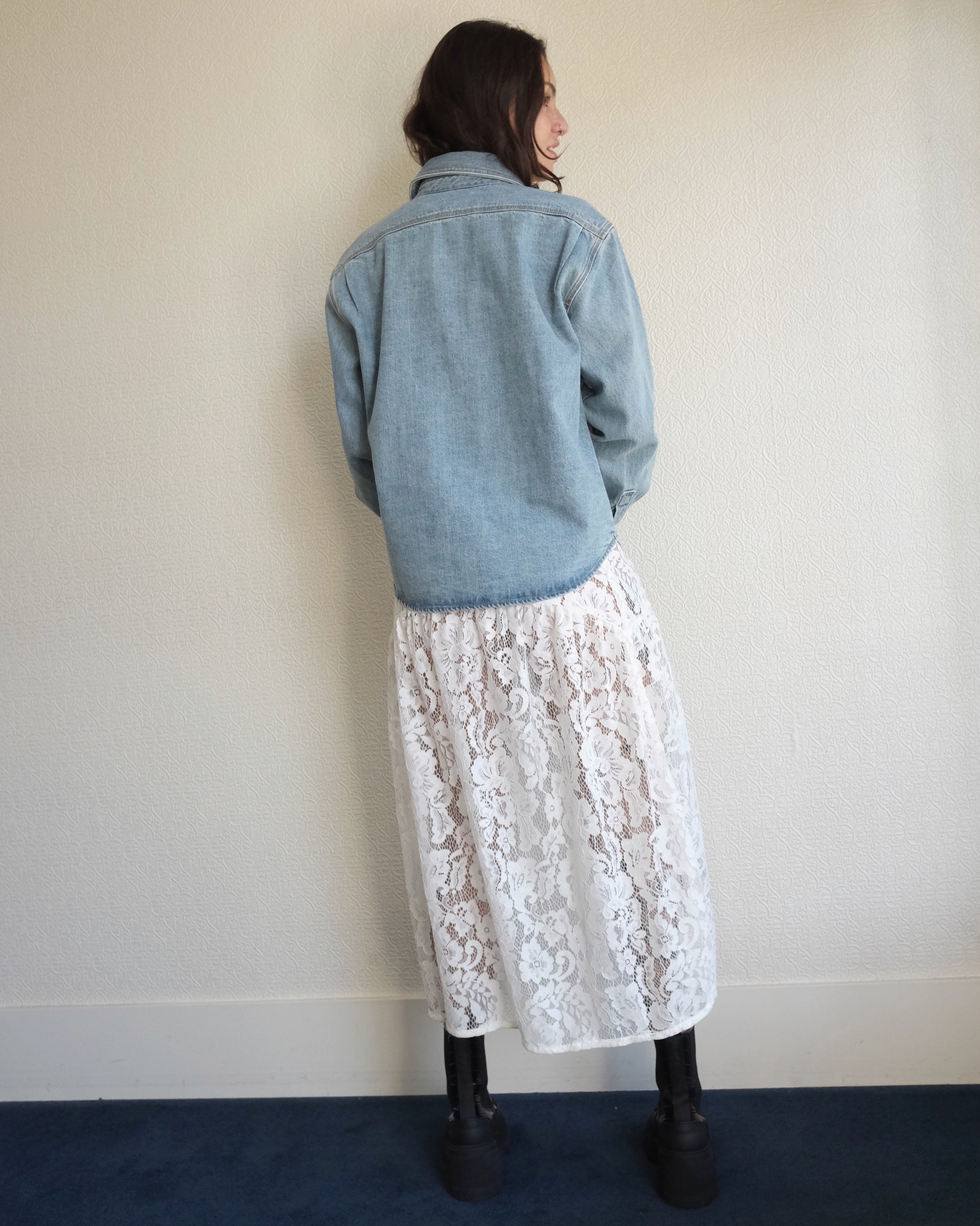 Field Skirt, Ivory Lanai Lace