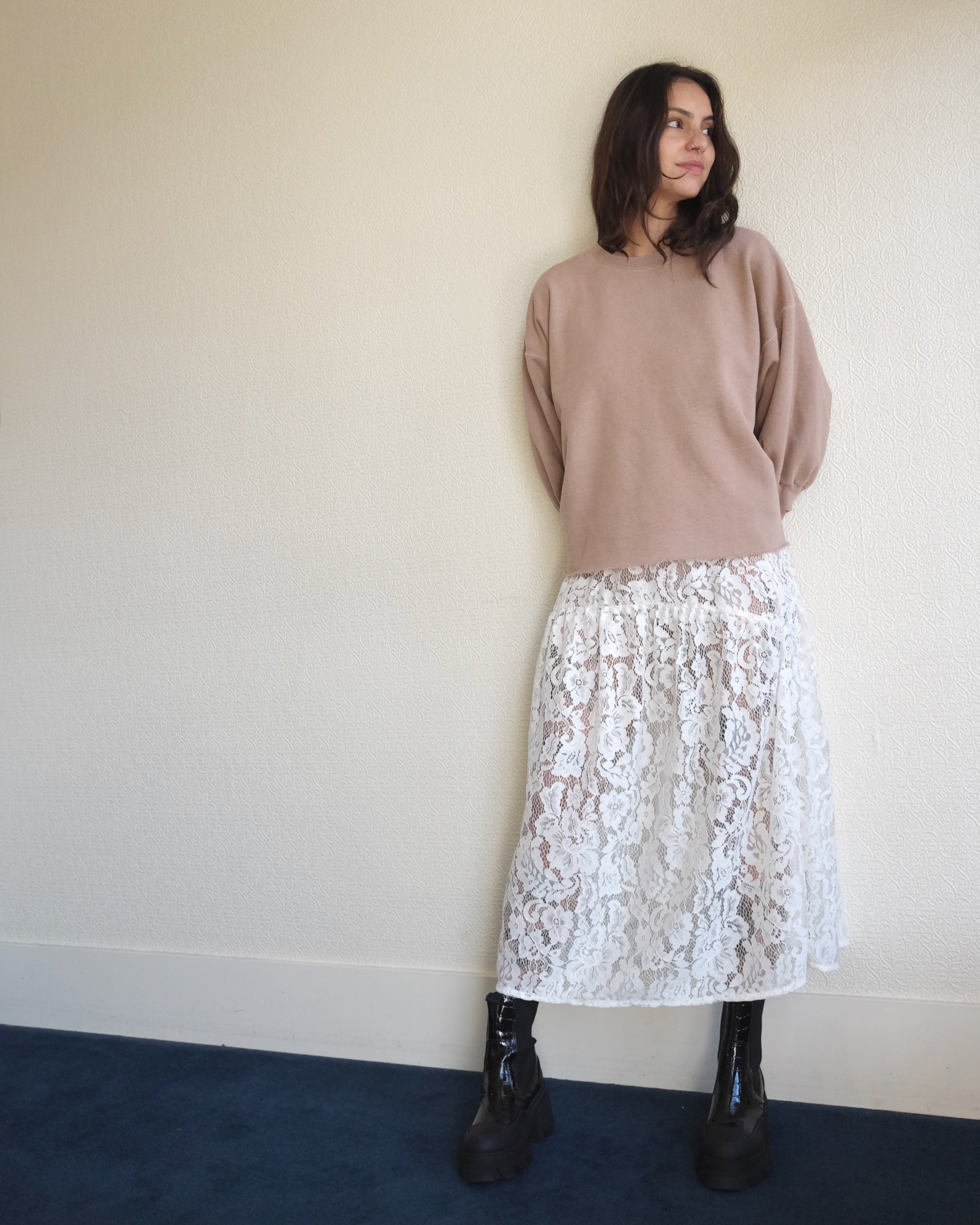 Field Skirt, Ivory Lanai Lace
