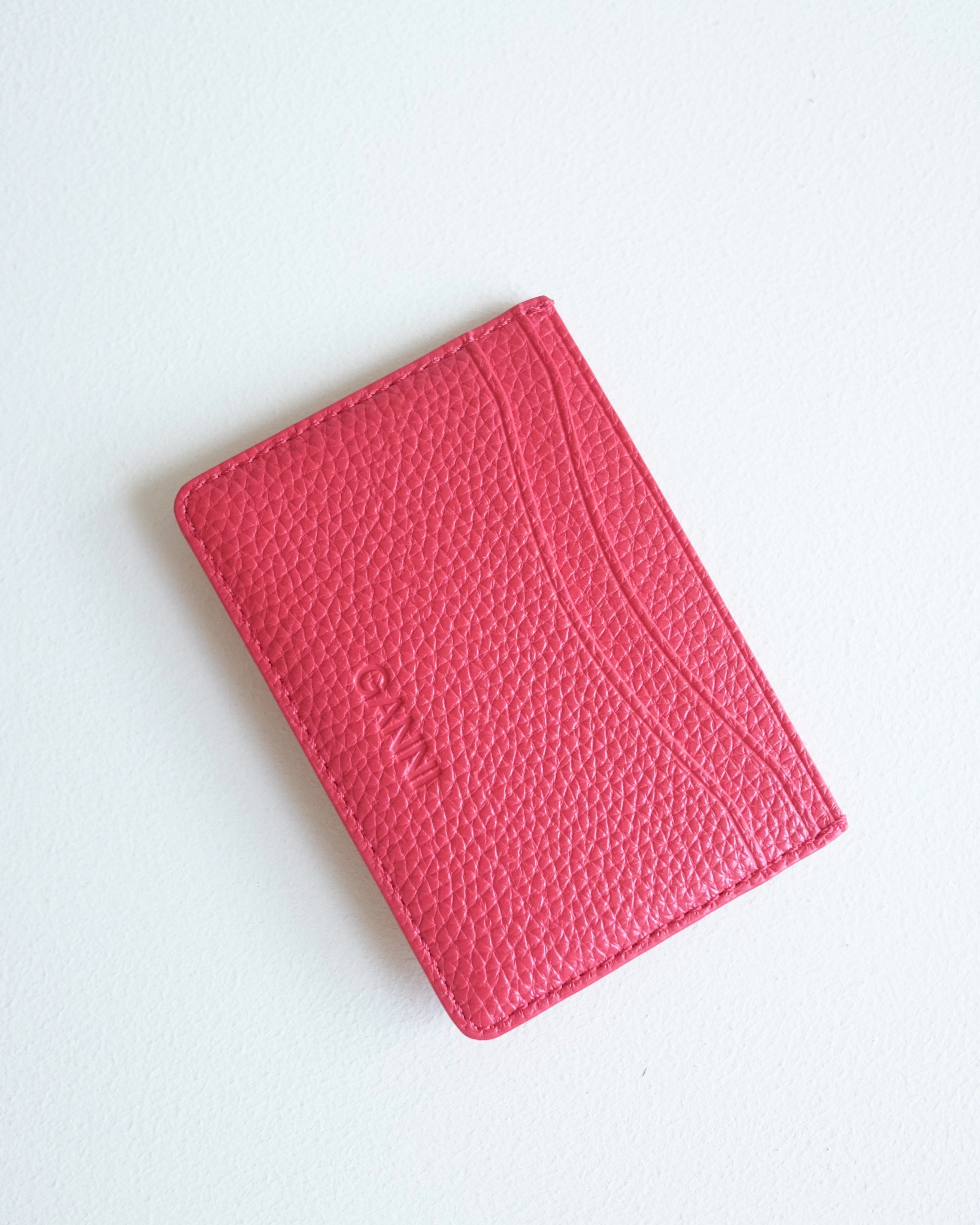 Ganni Bou Card Holder, Grained Red