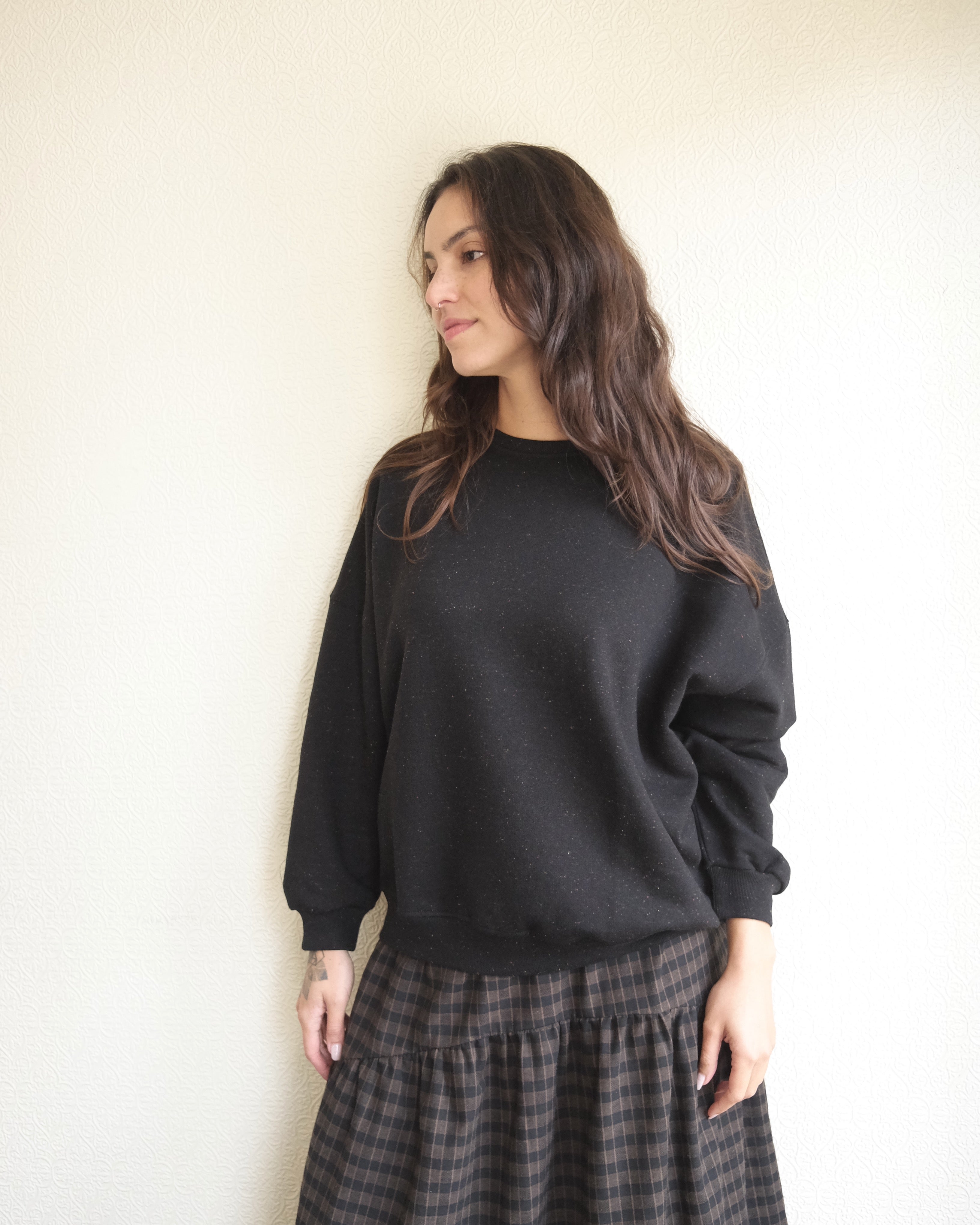 Chebbi Sweatshirt, Black Granite