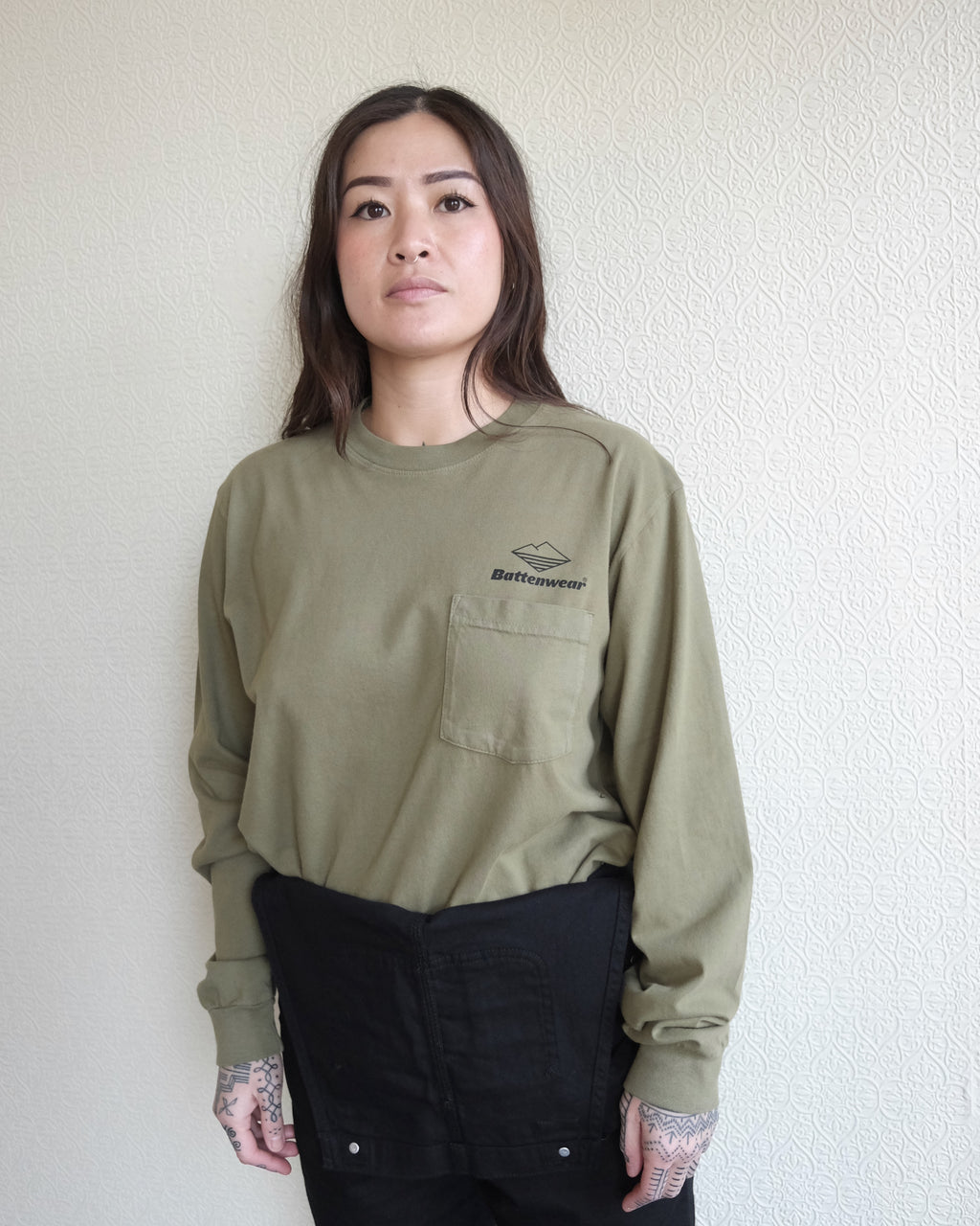 Battenwear Team Long Sleeve, Olive