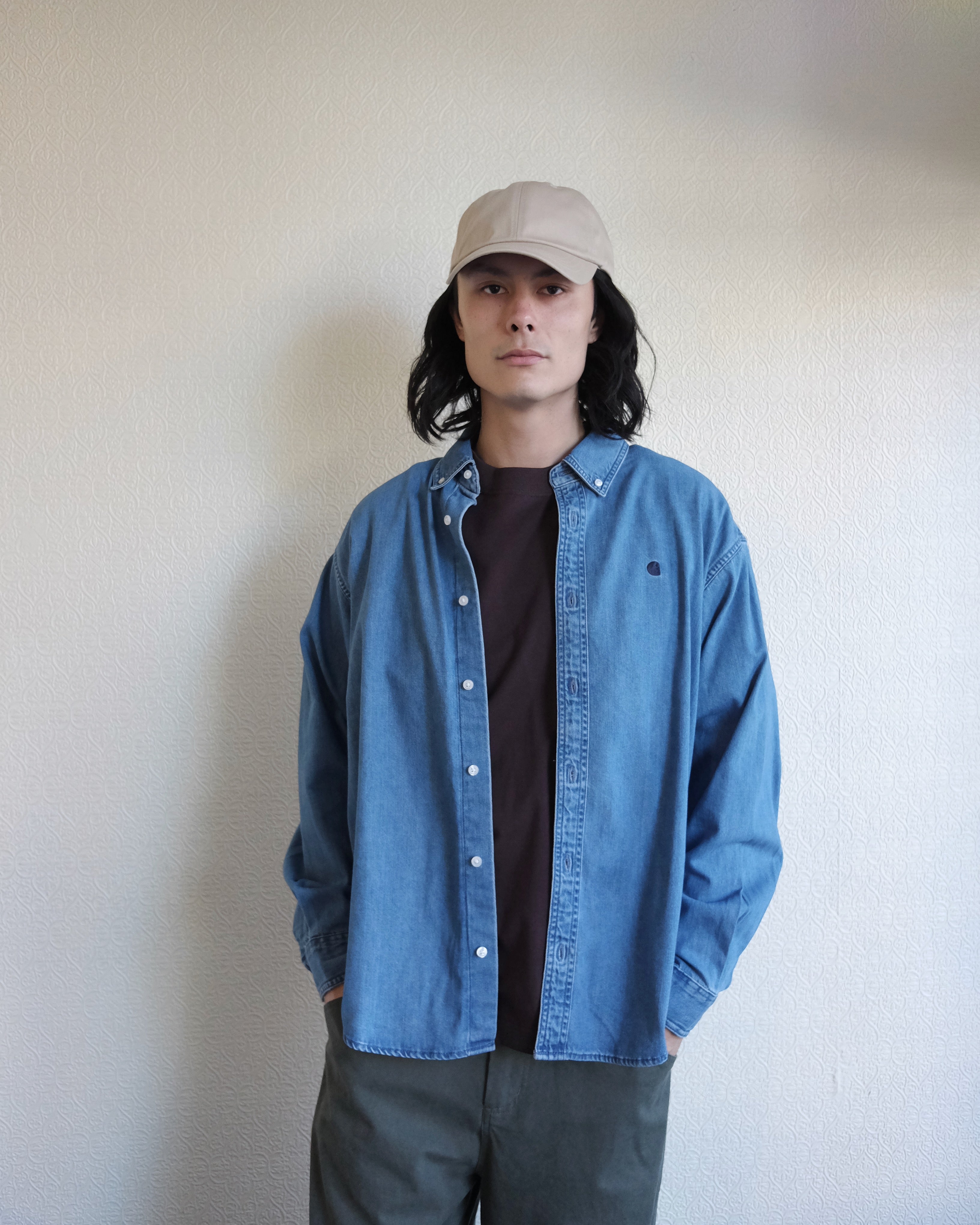 Lucas Shirt, Blue Stone Washed