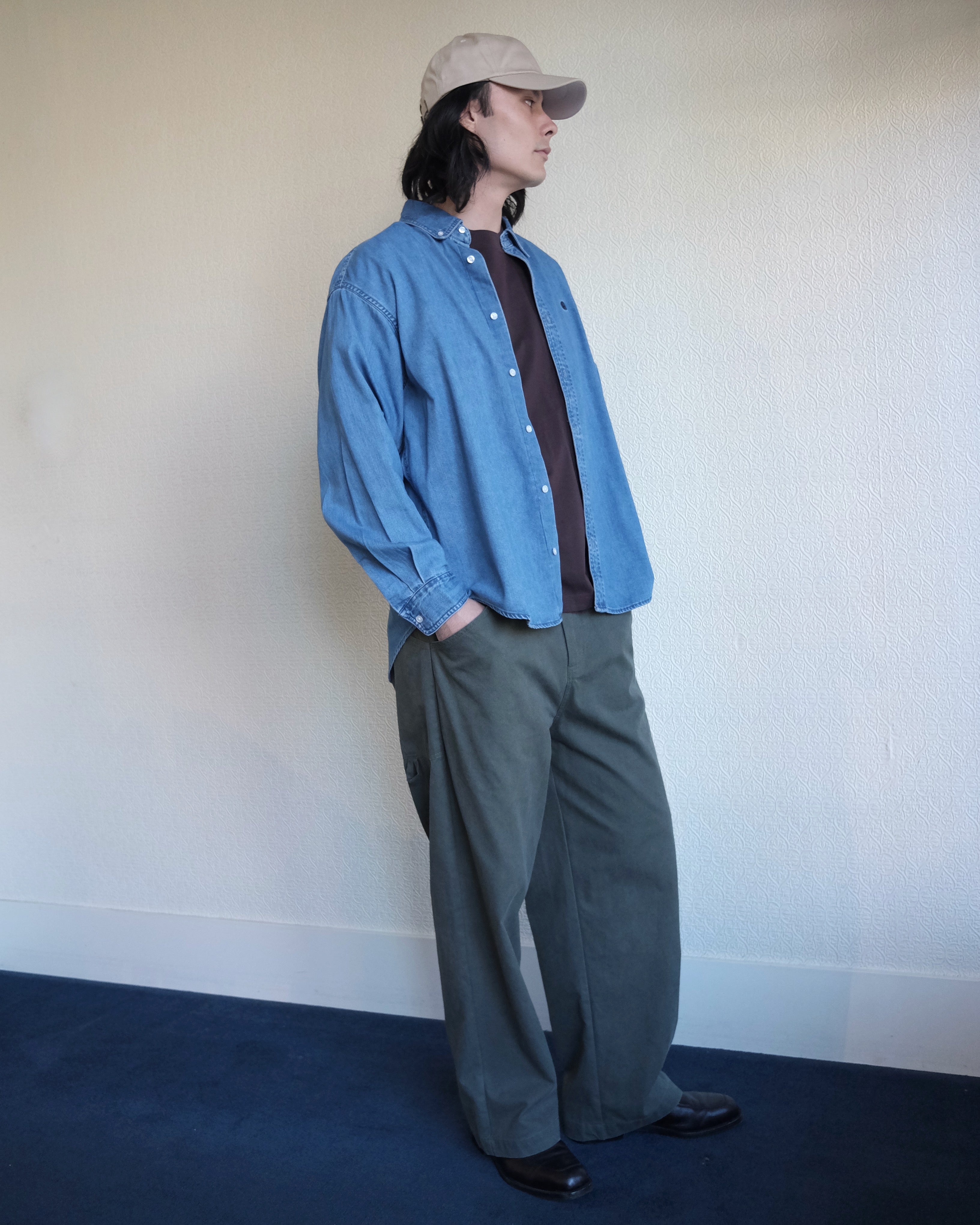 Lucas Shirt, Blue Stone Washed