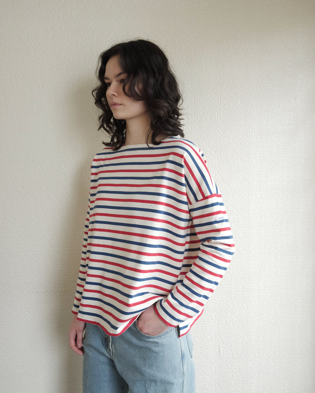 Mariniere Shirt, Tri Color