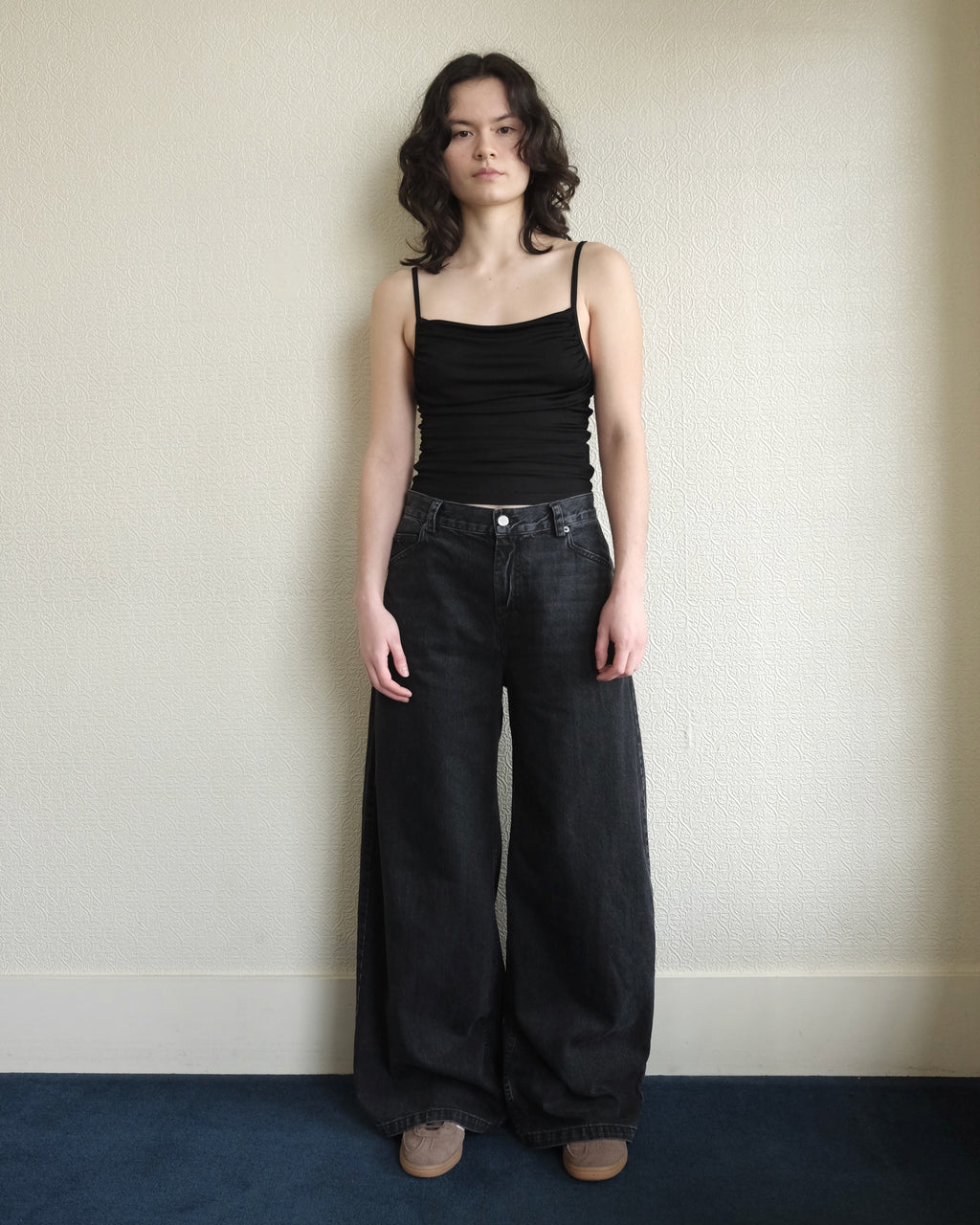 Dottir Pant, Washed Salinas Black Denim