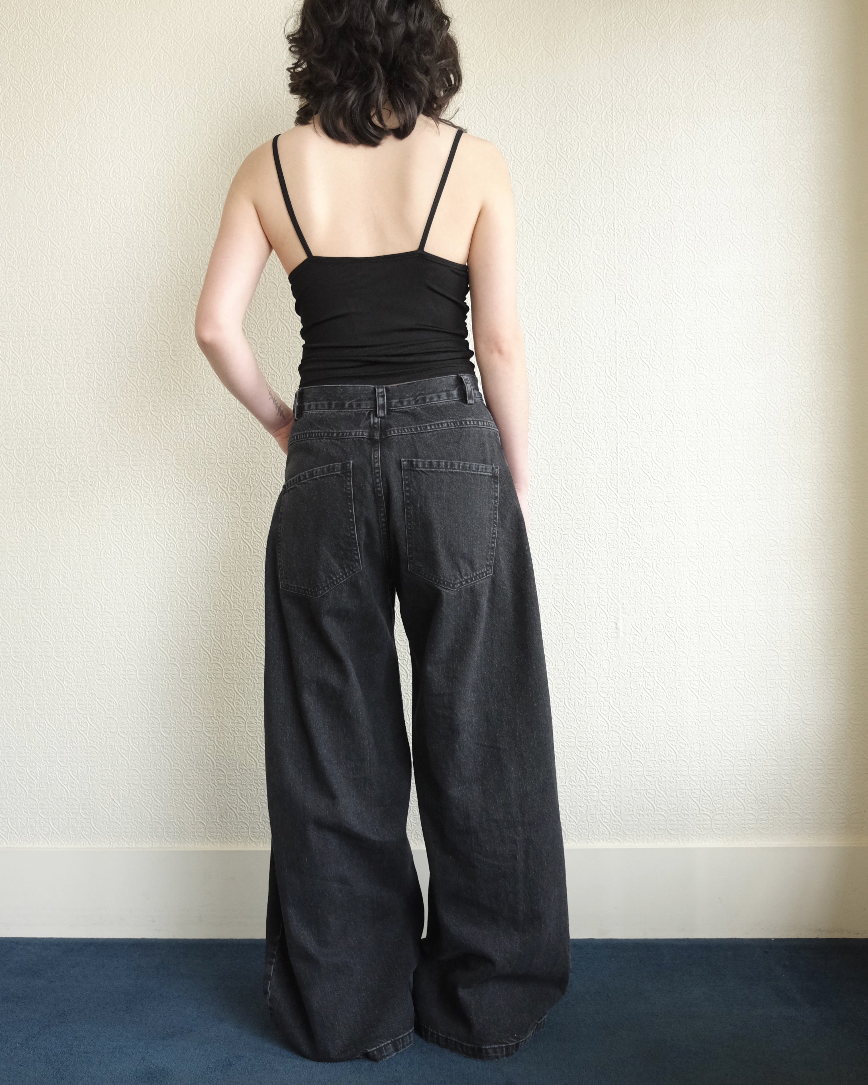 Dottir Pant, Washed Salinas Black Denim