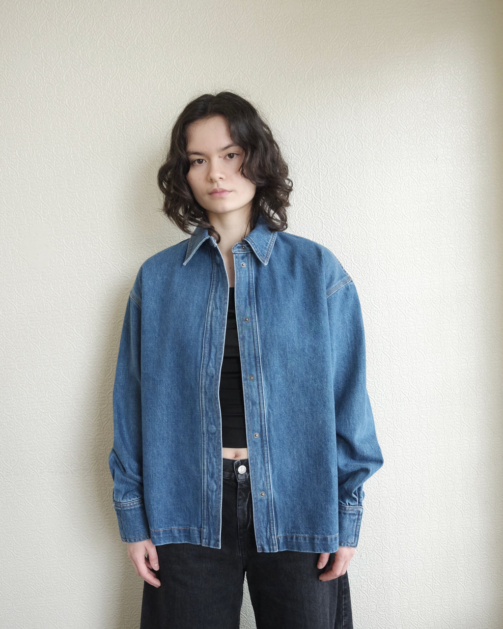 Wade Shirt, Washed Mission Denim