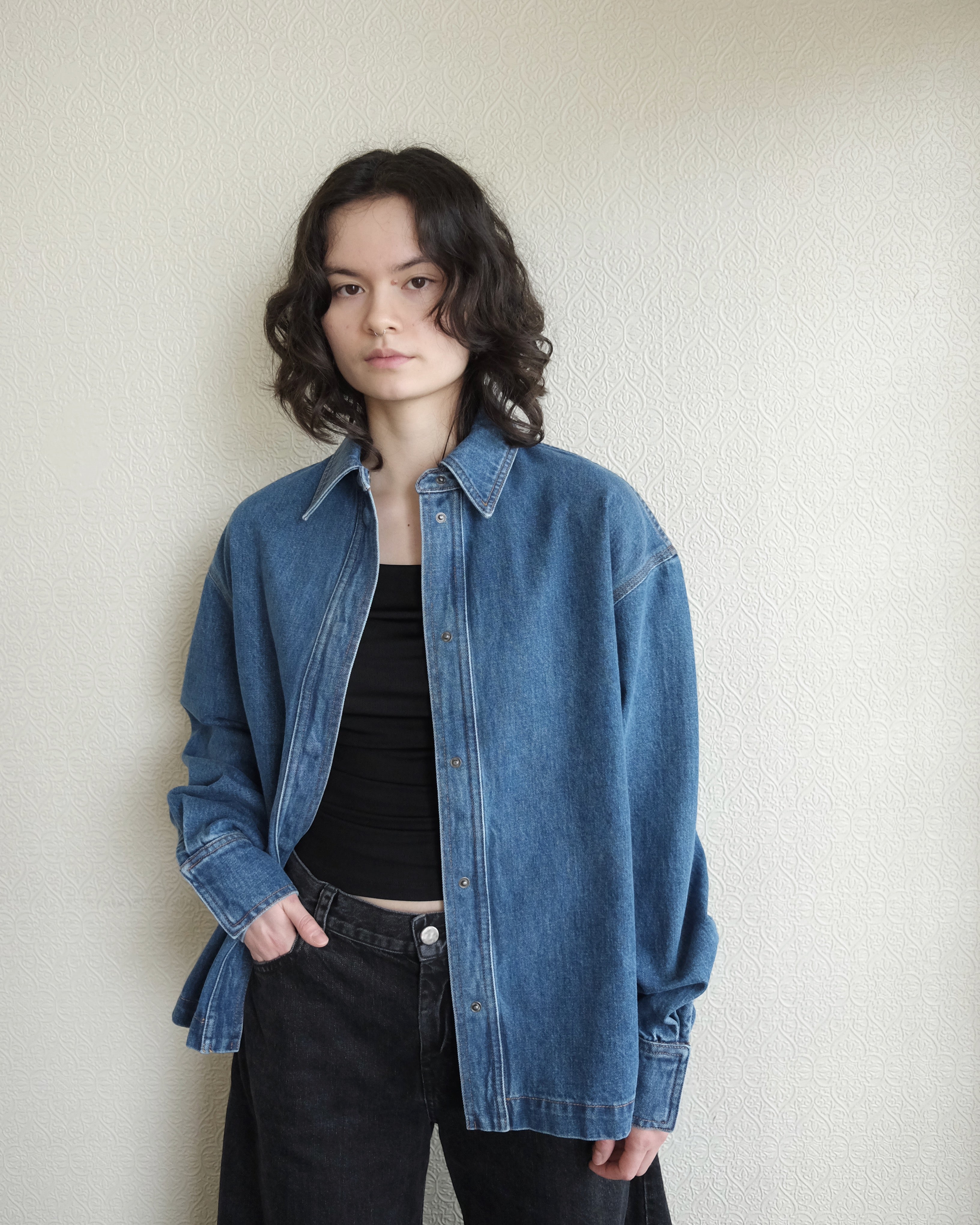 Wade Shirt, Washed Mission Denim