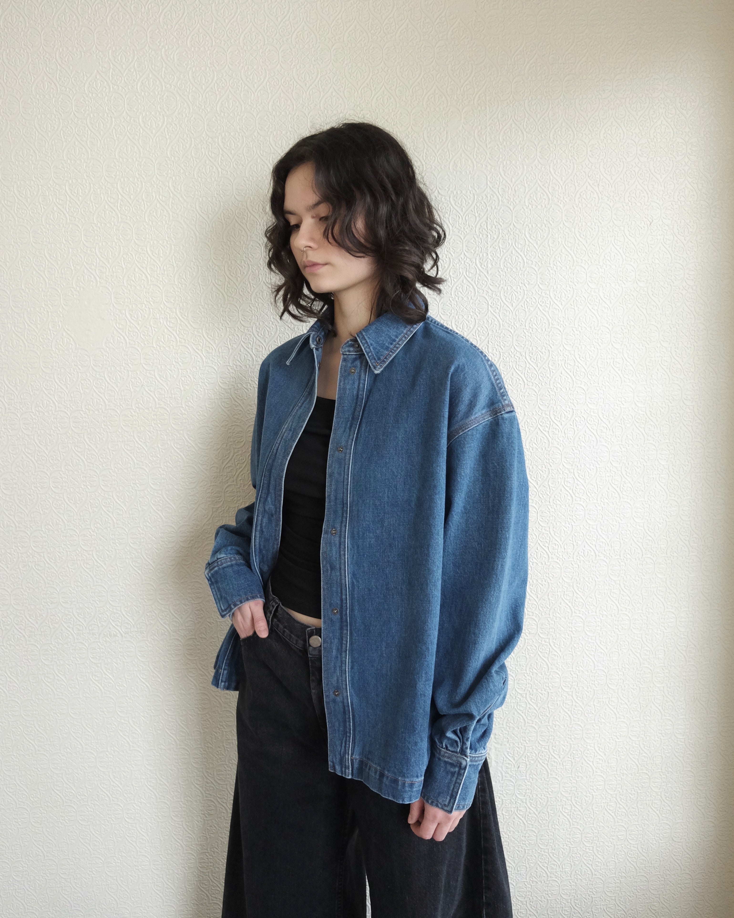 Wade Shirt, Washed Mission Denim