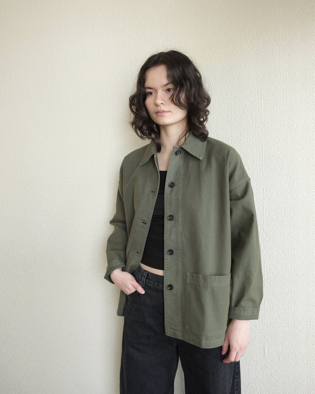Vetra Oversize Jacket, Jade