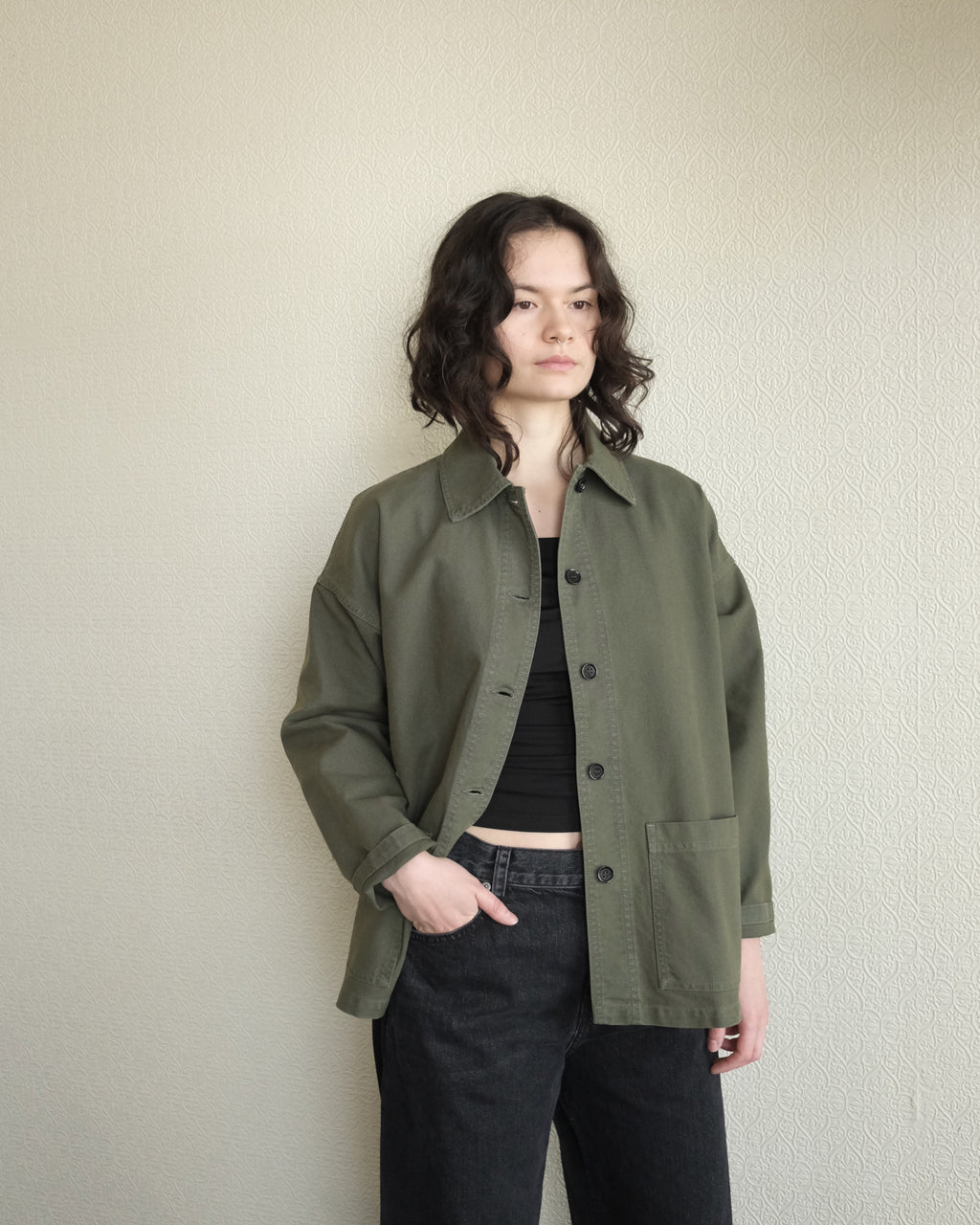 Vetra Oversize Jacket, Jade