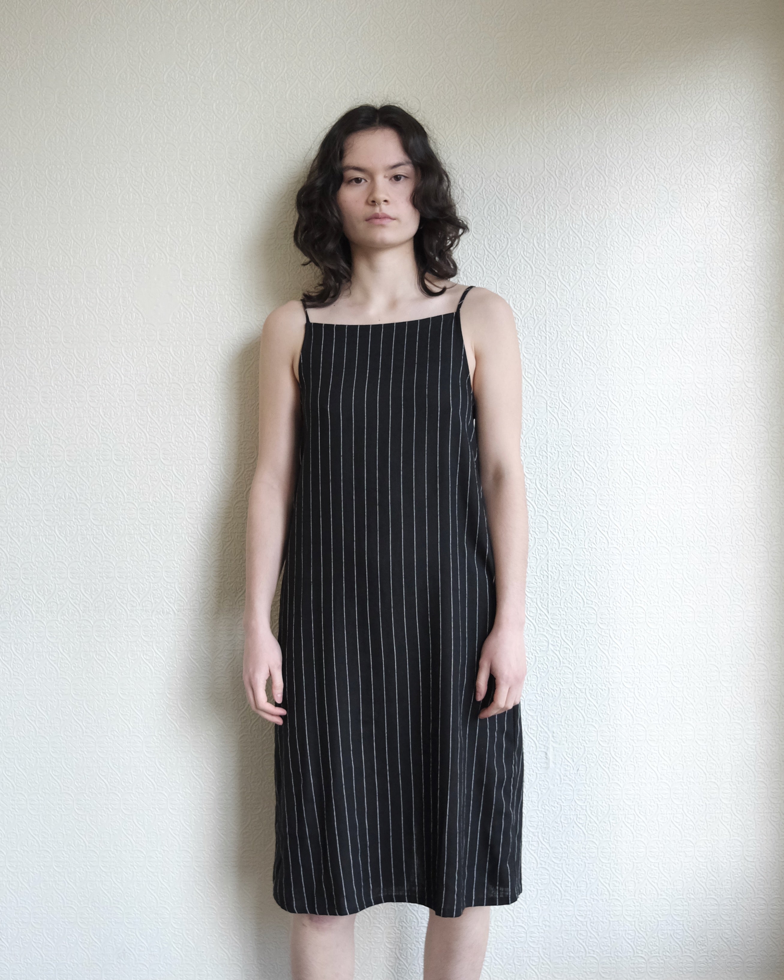 Trena Dress, Pinstripes