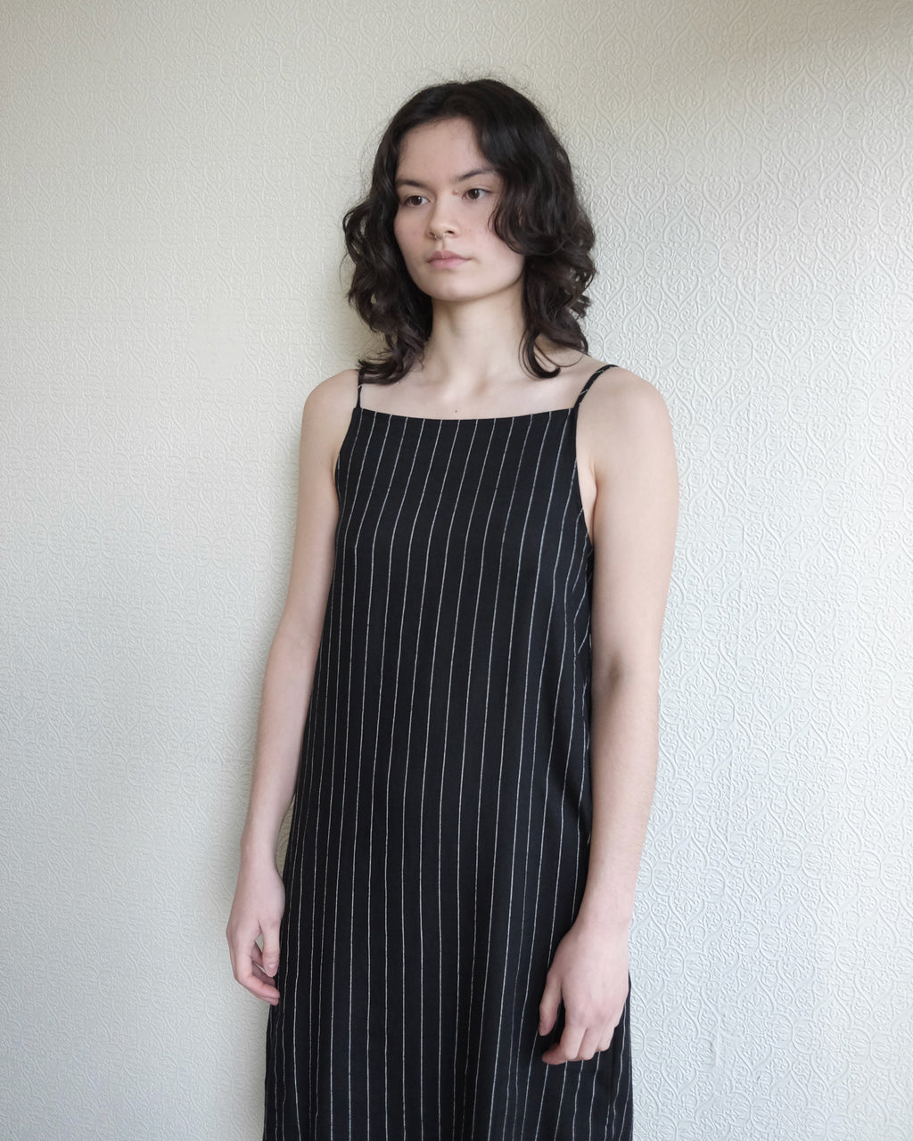 Trena Dress, Pinstripes