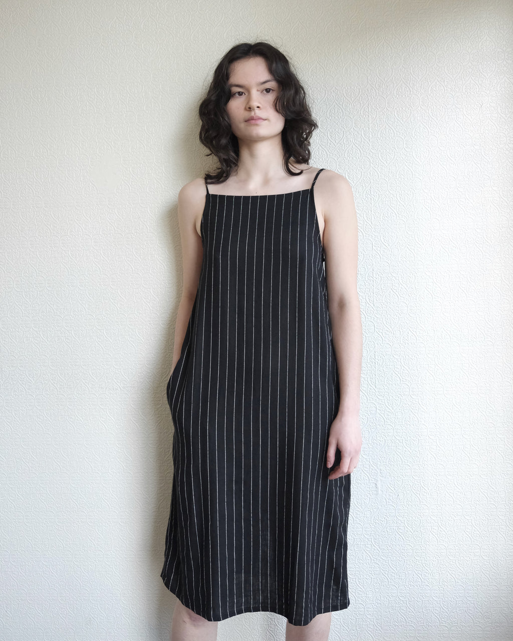 Trena Dress, Pinstripes
