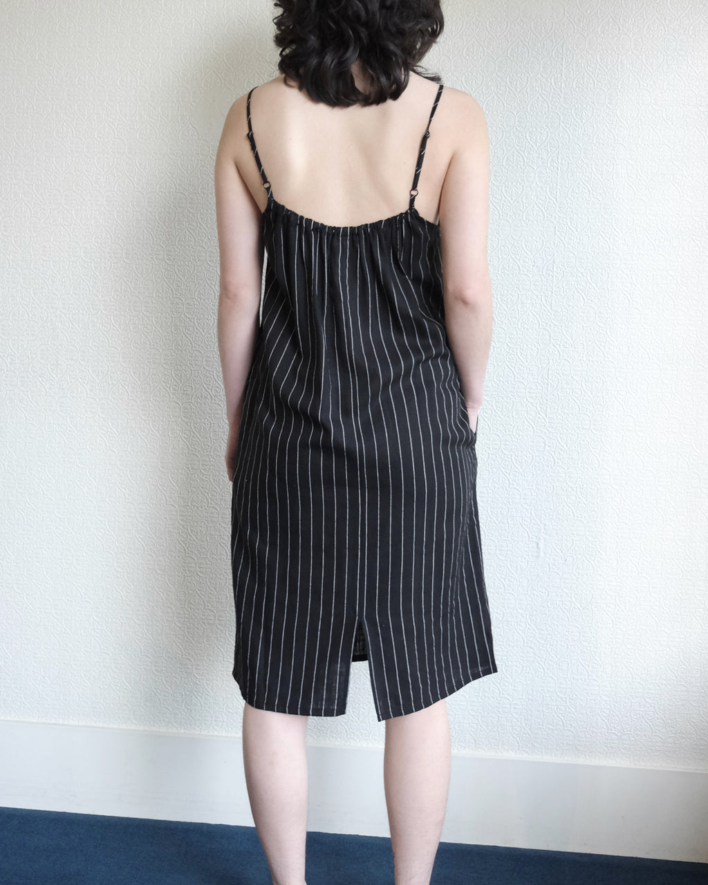 Trena Dress, Pinstripes